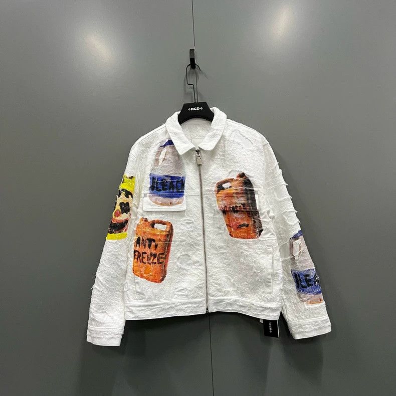 Givenchy Givenchy Josh Smith Collaboration Cartoon Print Denim Jack Size US XL / EU 56 / 4 - 1 Thumbnail