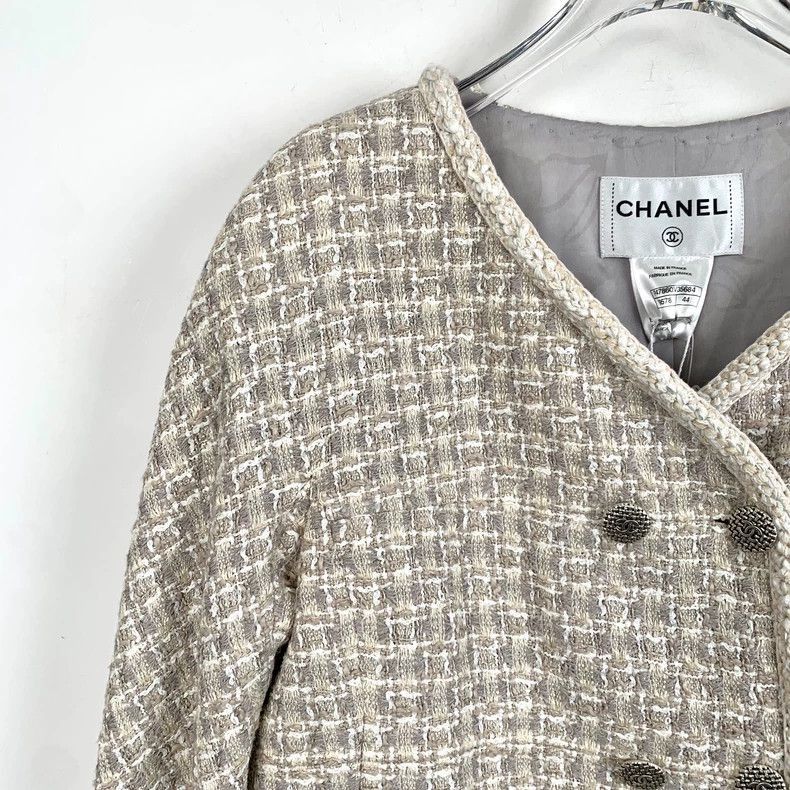 Chanel Chanel Grey Doublebreasted Long Coat -2505 Size US XL / EU 56 / 4 - 3 Thumbnail