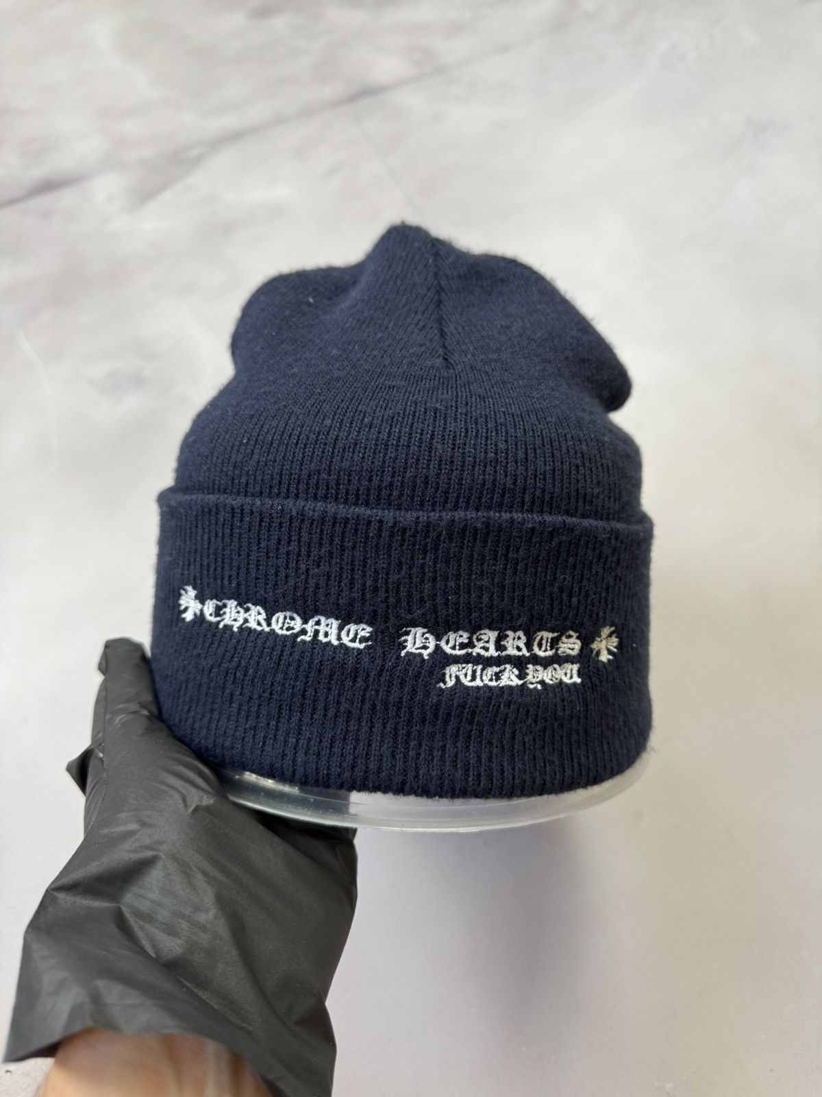 Chrome Hearts Fuck Beanie | Grailed
