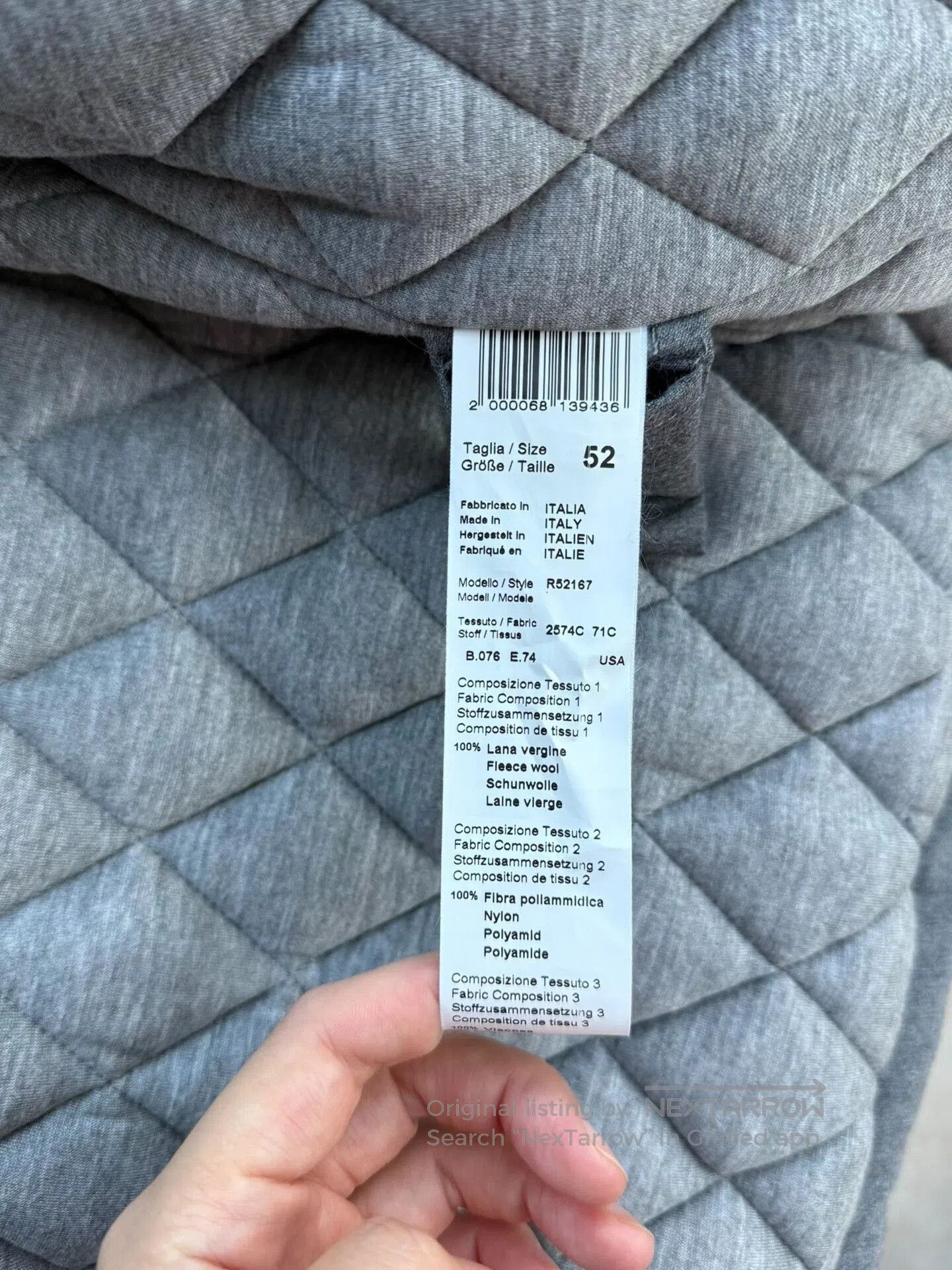 Peserico gray wool parka coat with hood. Size US L / EU 52-54 / 3 - 6 Thumbnail