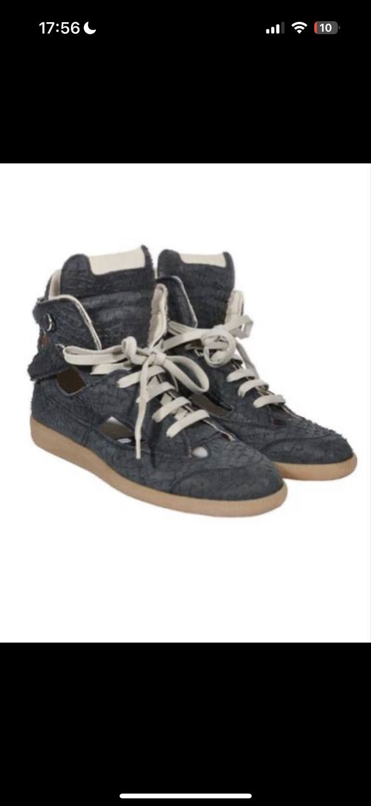 Maison Margiela Maison Margiela High Top Cutout Panelled Size US 5 / EU 37 - 1 Thumbnail