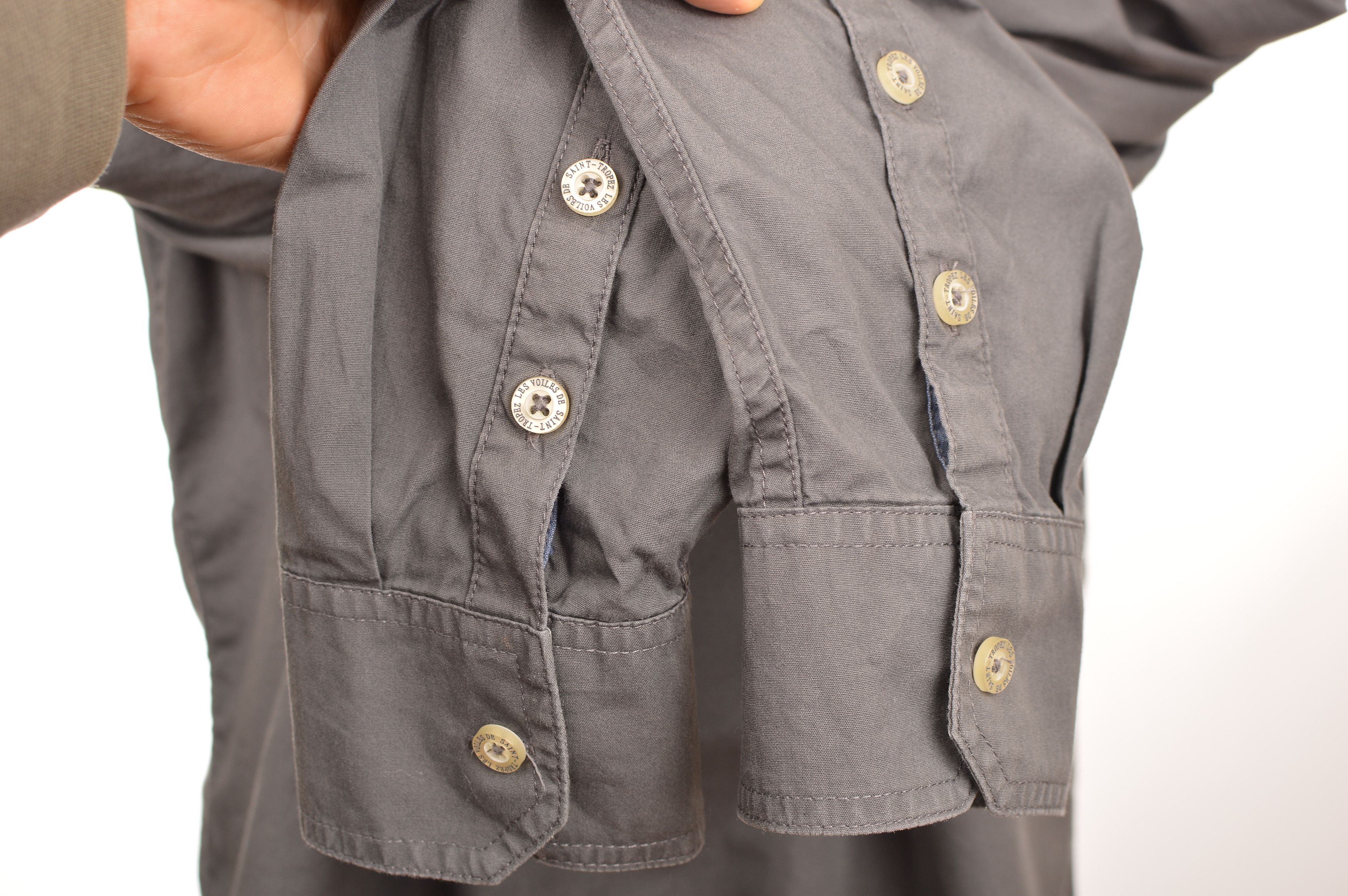 Kappa Robe Di Kappa Les Voiles De Saint-Tropez Gray Button Shirt Size US M / EU 48-50 / 2 - 6 Thumbnail
