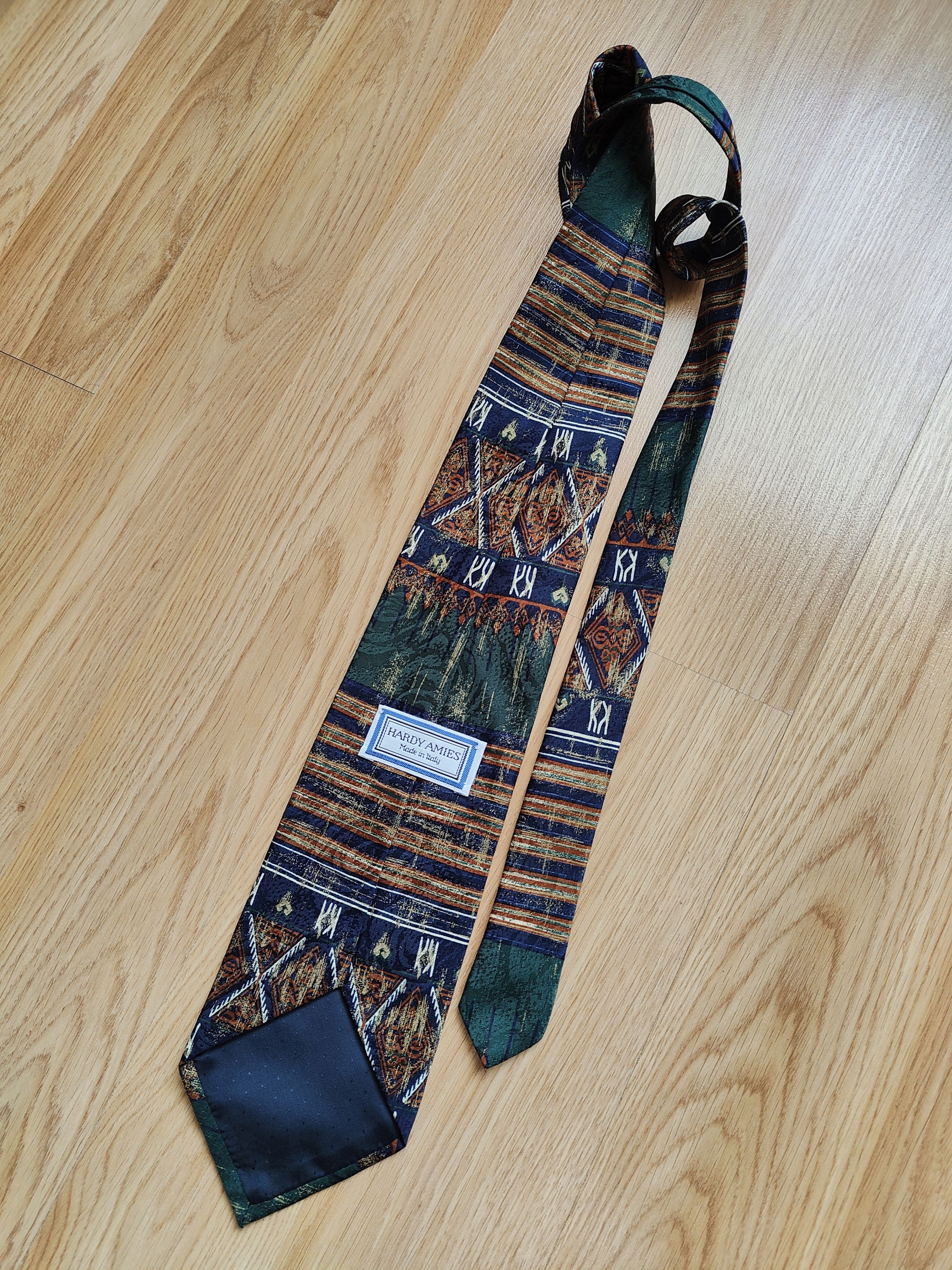 Hardy Amies Vintage Hardy Amies Tie Silk Italy Tie Hardy Amies Size ONE SIZE - 5 Thumbnail