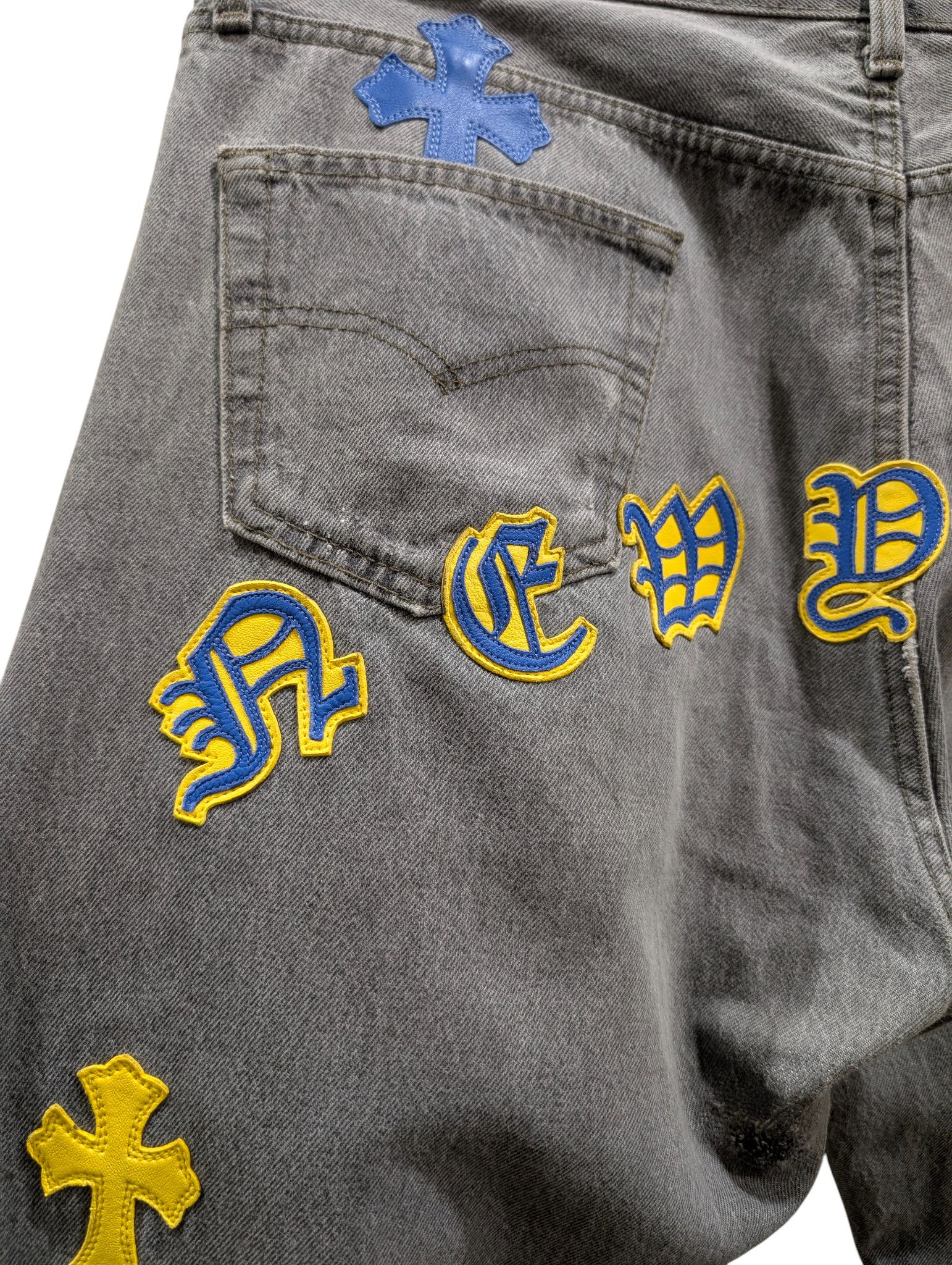 Chrome Hearts Levi's Cross Patch New York City Jeans Size US 40 / EU 56 - 9 Thumbnail