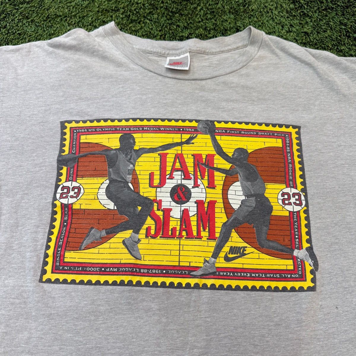 Nike Nike Vintage 'Jam & Slam' Michael Jordan Graphic Shirt Size US L / EU 52-54 / 3 - 2 Thumbnail