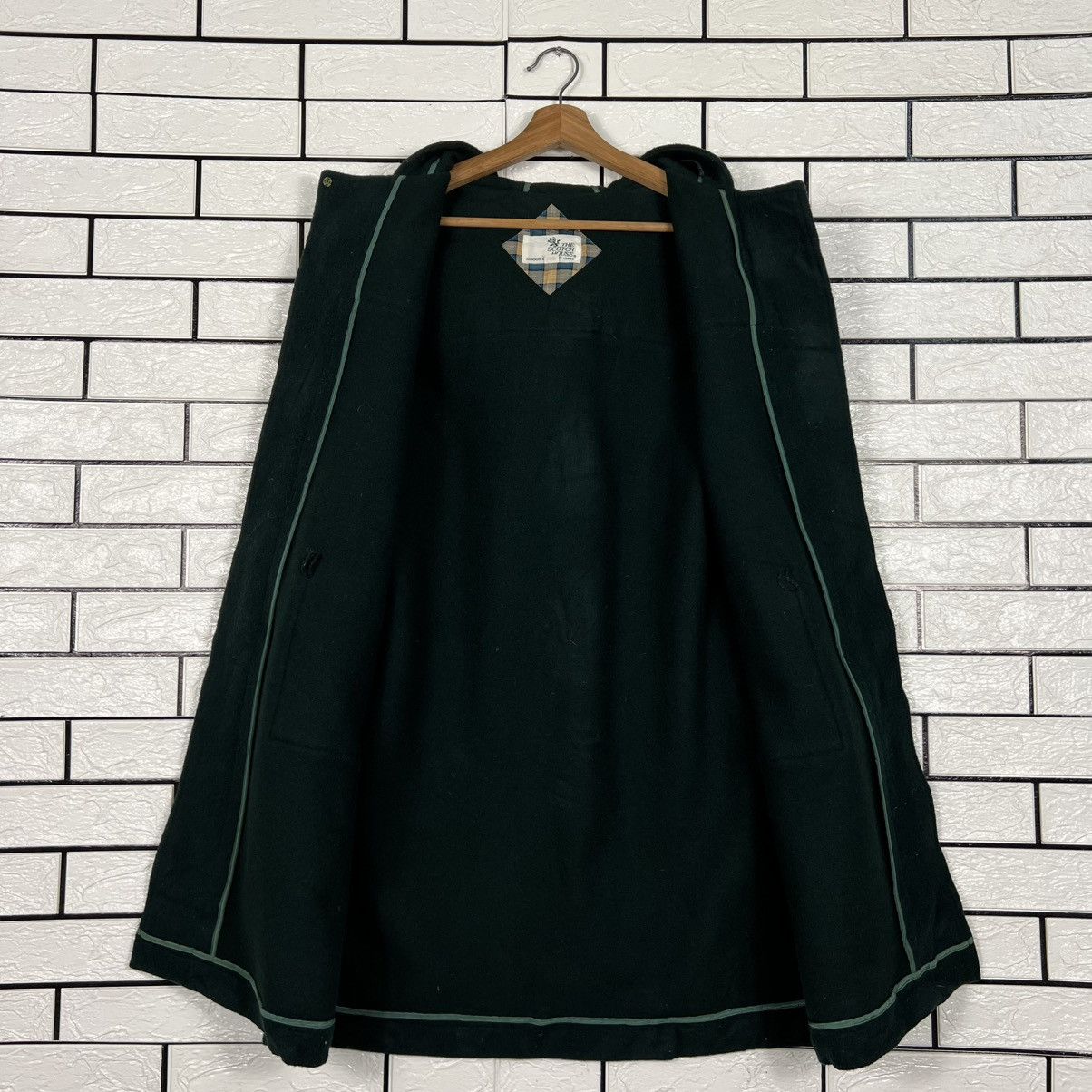 Vintage THE SCOTCH HOUSE Green Hooded Duffle Coat #4140-C189 Size US L / EU 52-54 / 3 - 12 Thumbnail