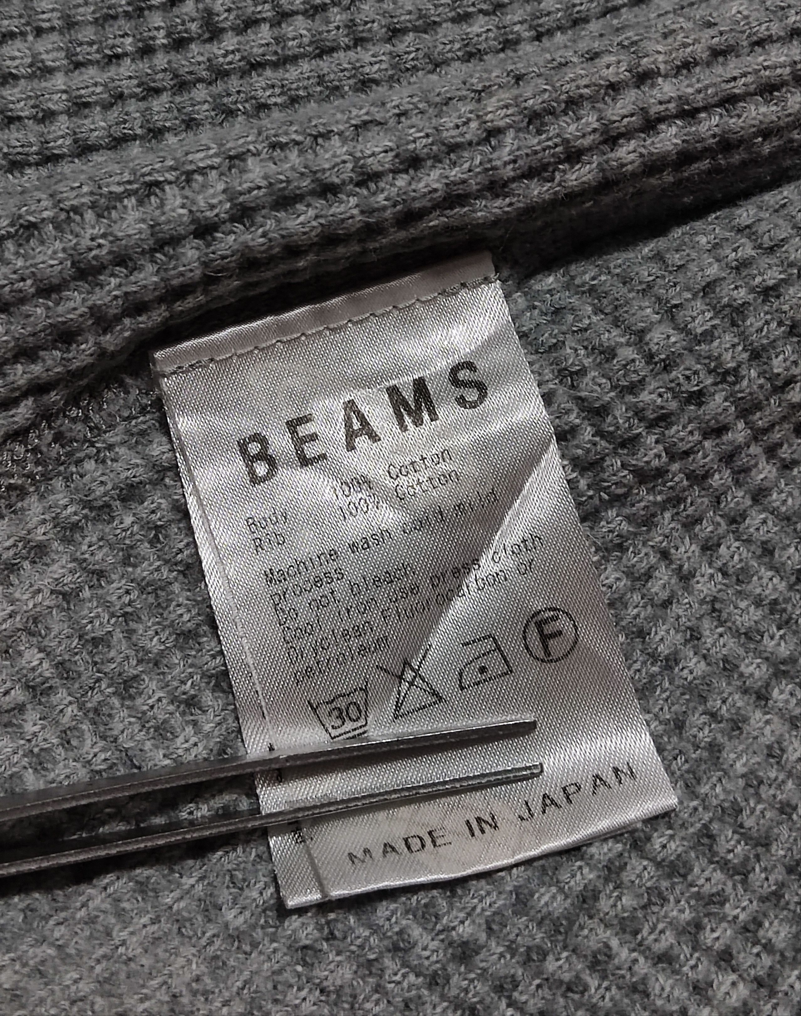 Beams Plus BEAMS Japan Waffle Knit Thermal Long Sleeve Heather Grey Size M / US 6-8 / IT 42-44 - 12 Thumbnail