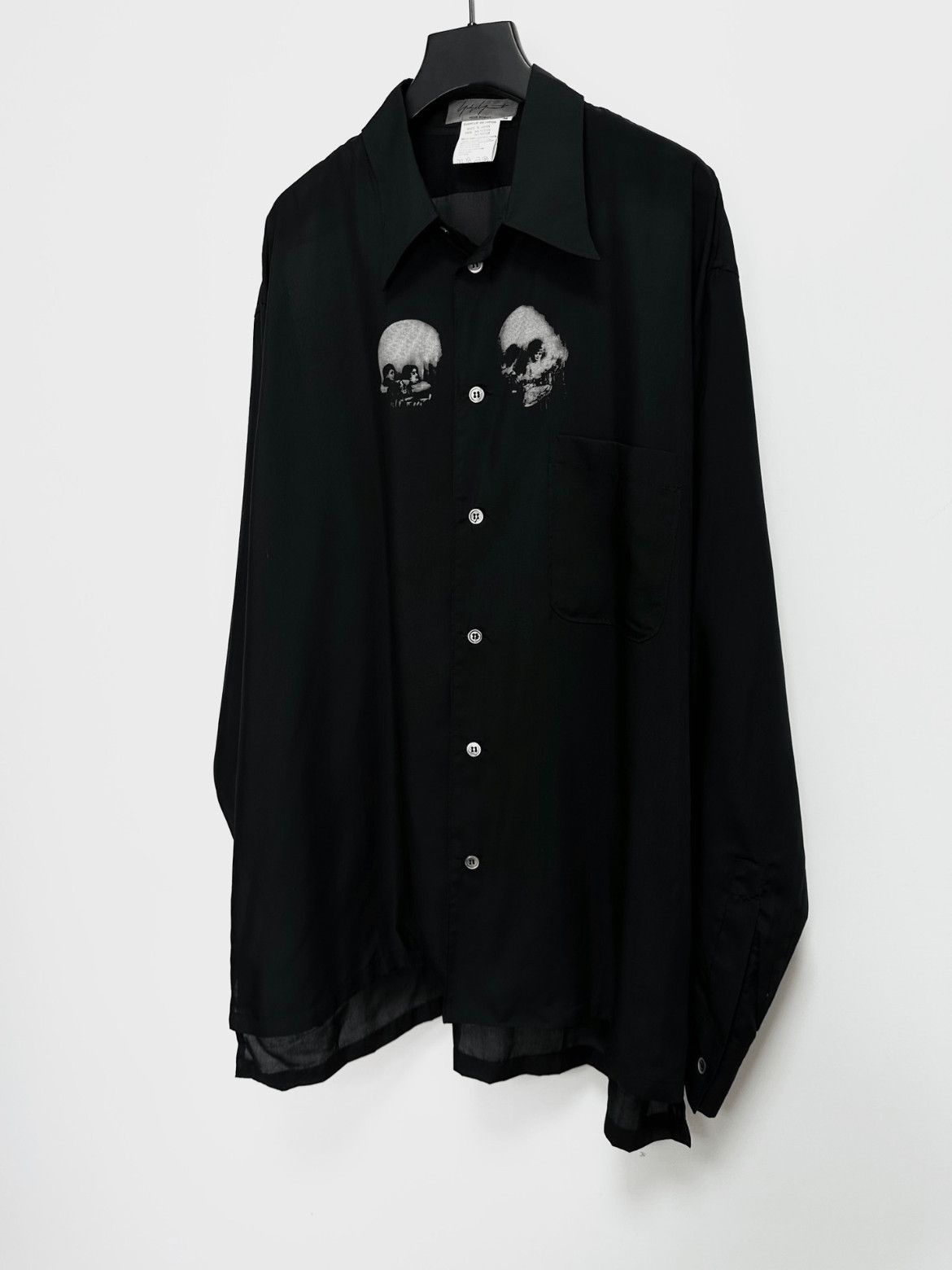 Yohji Yamamoto Yohji Yamamoto Pour Homme 94AW Painting & Skull Shirt Size US M / EU 48-50 / 2 - 2 Thumbnail