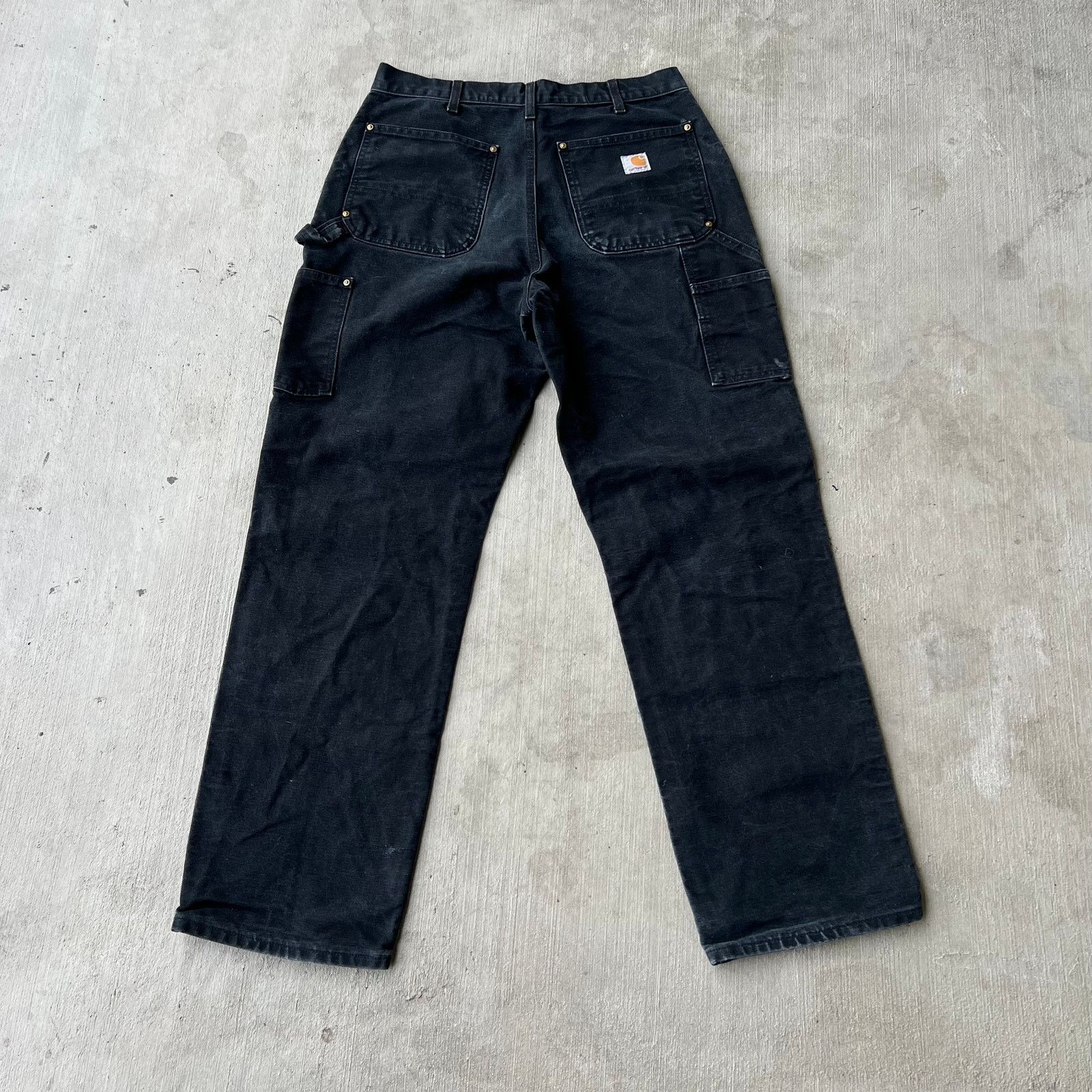 Carhartt × Vintage Carhartt black double knee work wear carpenter pants Size US 31 - 4 Thumbnail