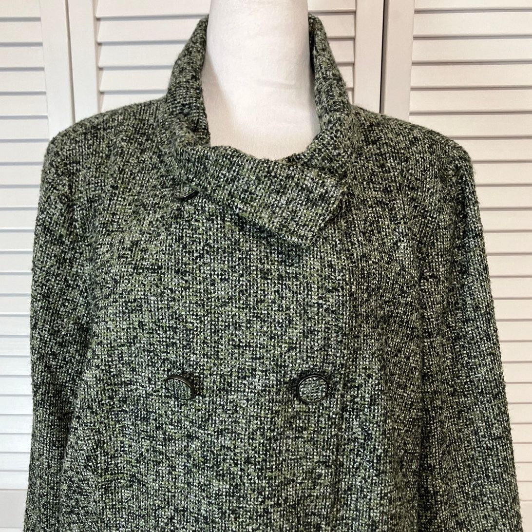 Talbots Talbots Vintage Double-Breasted Tweed Peacoat Women 20 Size 3XL / US 20-22 - 6 Thumbnail