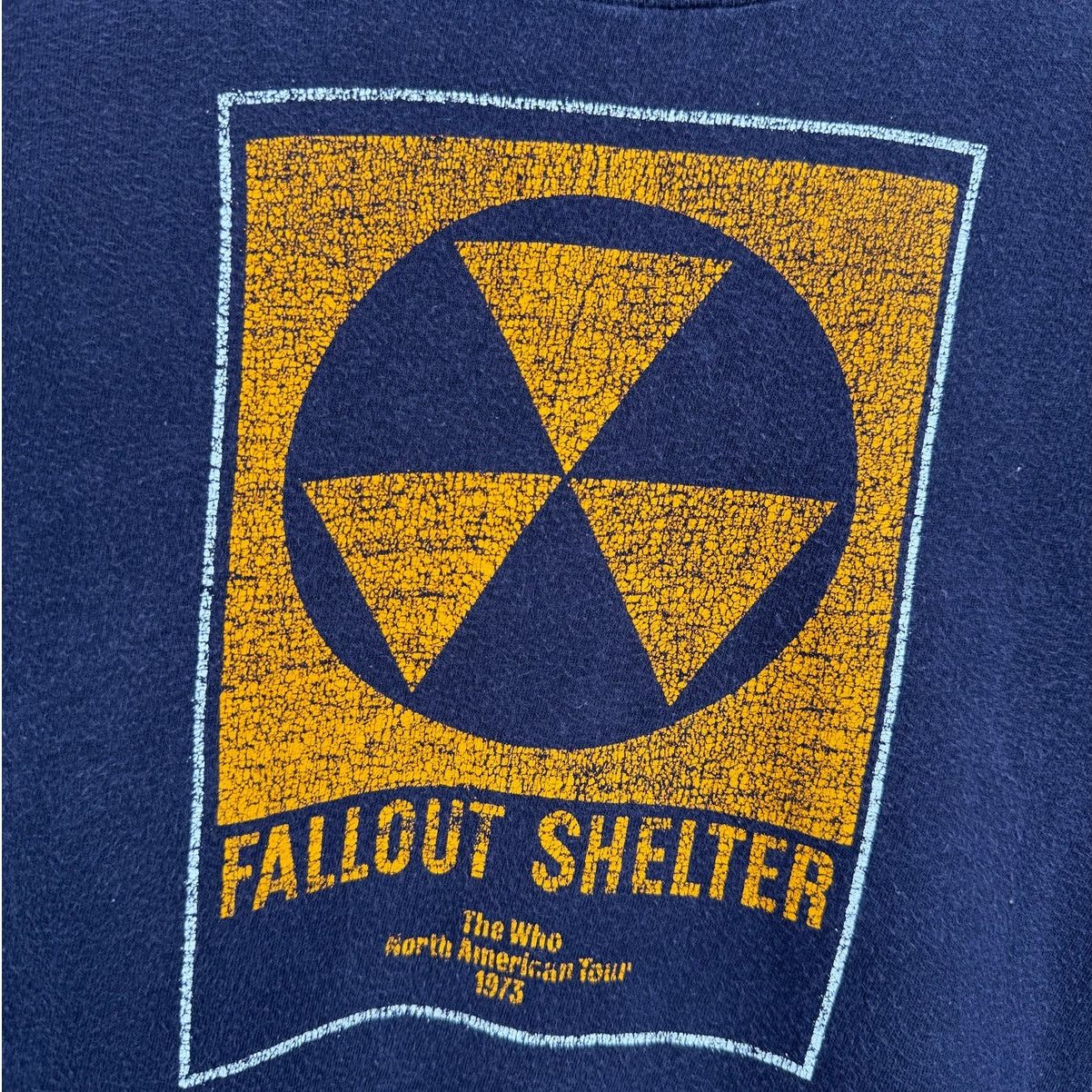 Vintage VTG 1973 The Who Fallout Shelter North AmericanTour T Shirt Size US L / EU 52-54 / 3 - 5 Thumbnail