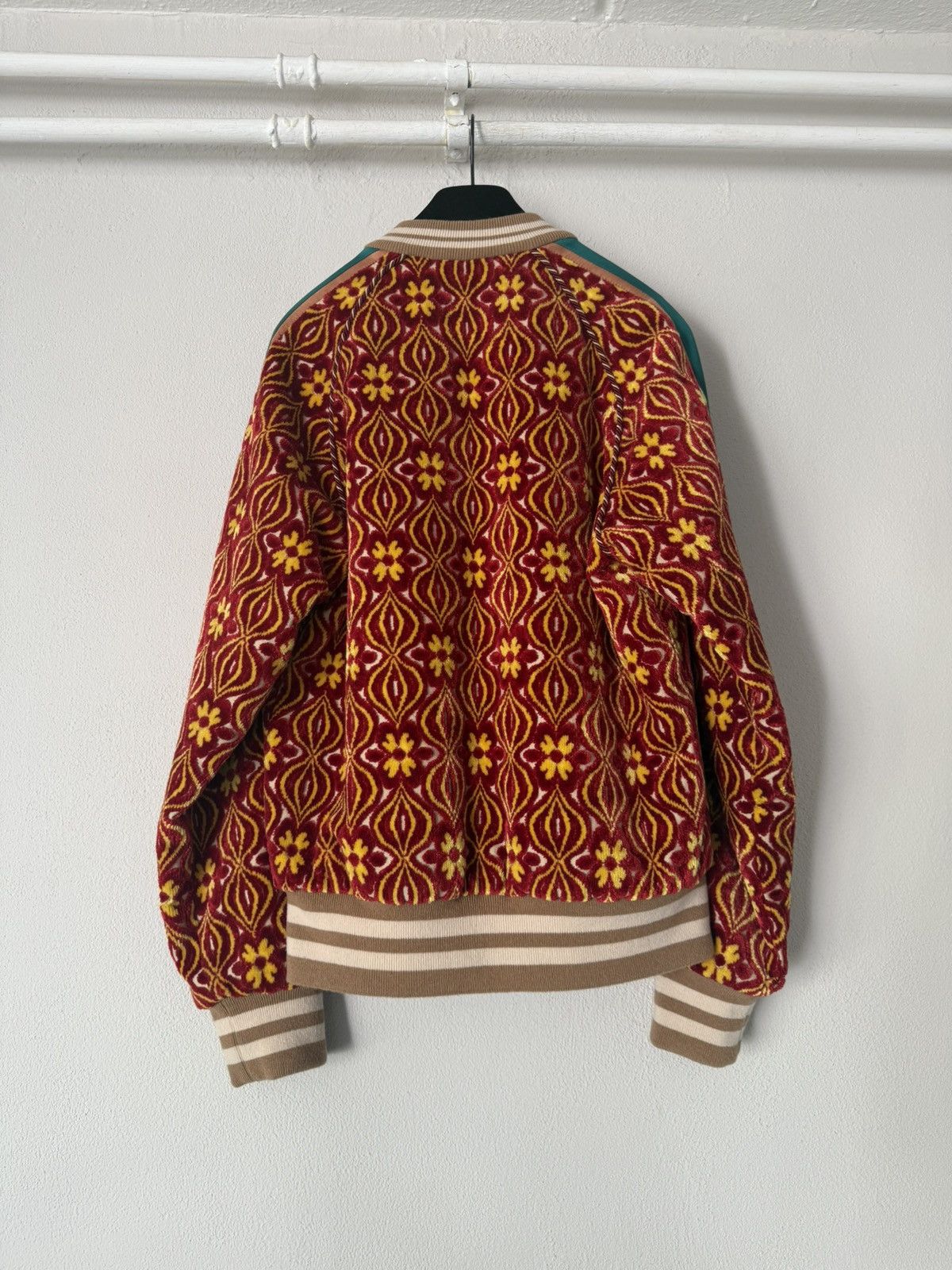 Gucci Gucci Garden Velvet Jacquard Bomber Jacket Size US S / EU 44-46 / 1 - 9 Thumbnail