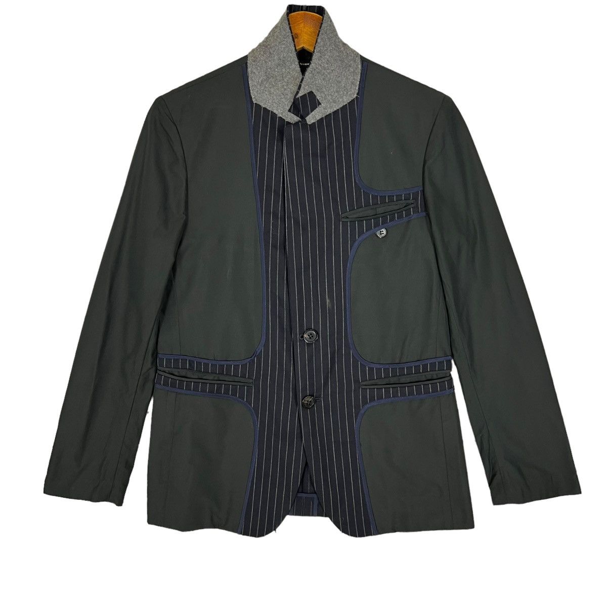 JOHN LAWRENCE SULLIVAN Inside Out Constructed Blazer Size US XXS / EU 40 - 1 Thumbnail