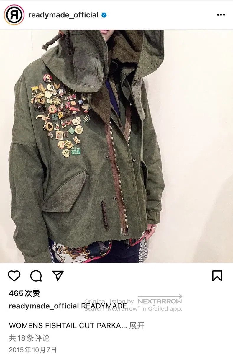 READYMADE Ready Made Cut Fishtail Military Cloth Windbreaker Size US S / EU 44-46 / 1 - 8 Thumbnail