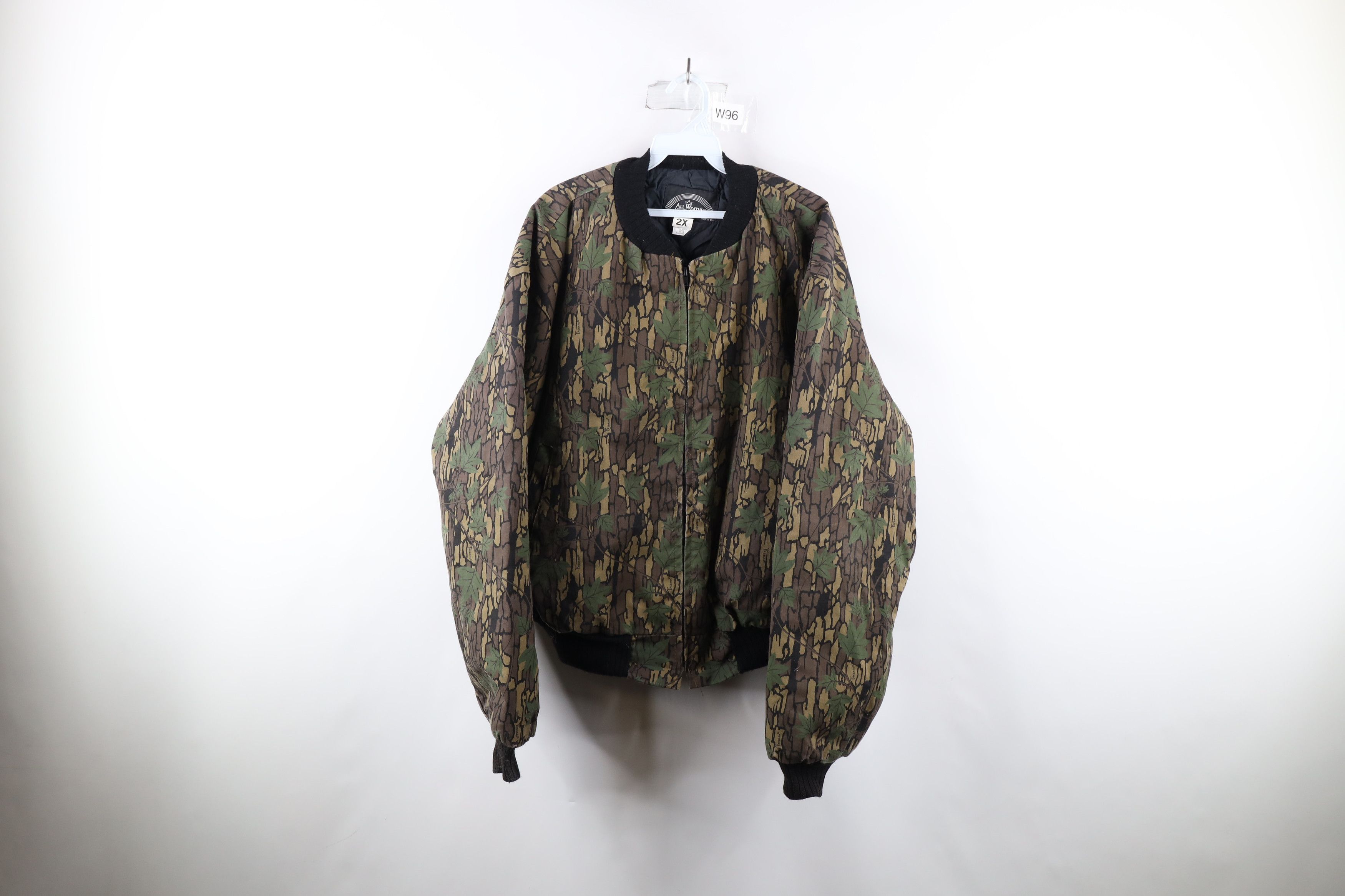 Image of Vintage 90's Streetwear Camouflage Quilted Bomber Jacket Usa, Men's (Size 2XL)