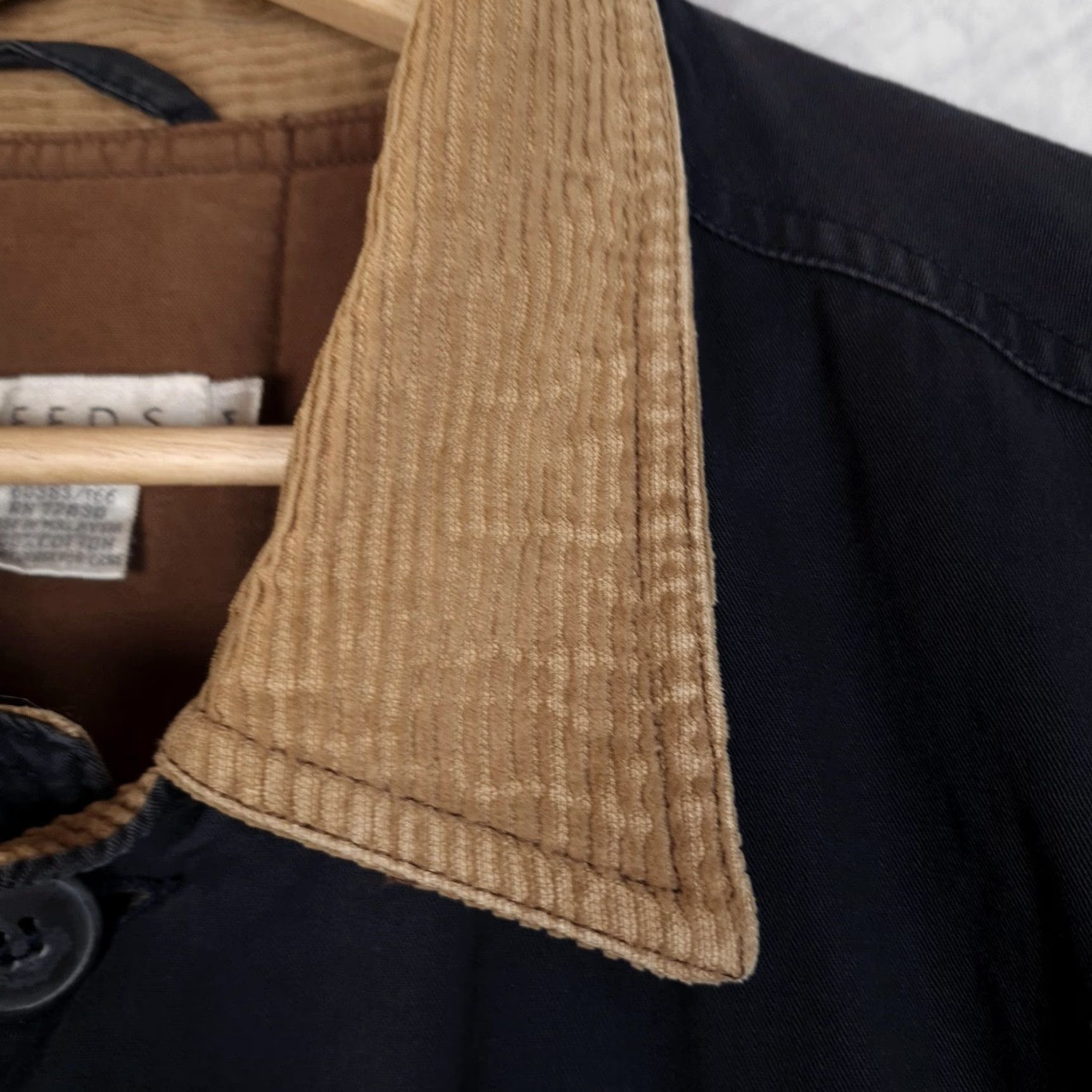 Vintage Tweeds Coat Mens Medium Blue Canvas Barn Chore Corduroy Collar Lined Field Size US M / EU 48-50 / 2 - 4 Thumbnail