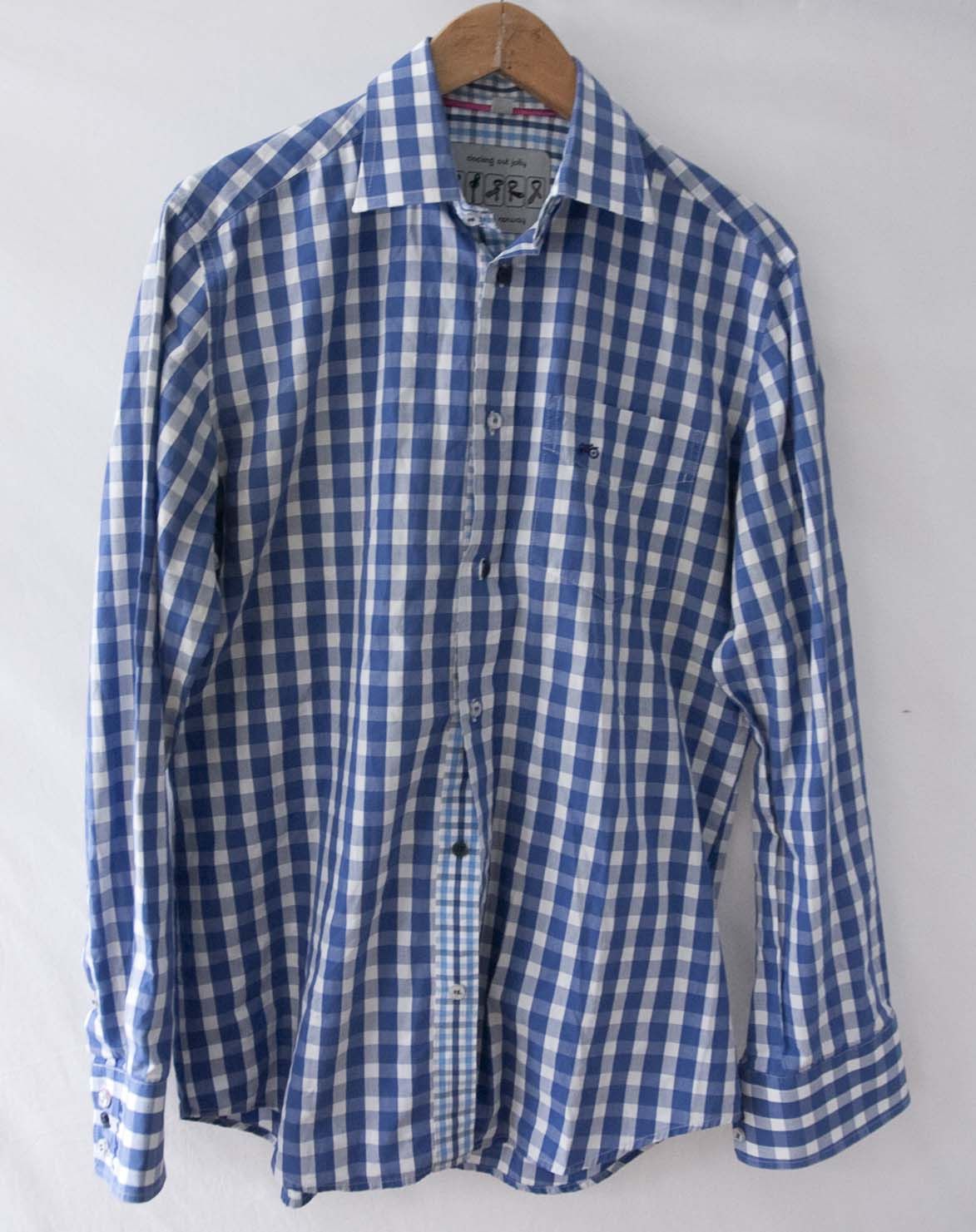 Moods of Norway Moods of Norway Shirt Size M Blue Plaid Size US M / EU 48-50 / 2 - 1 Thumbnail