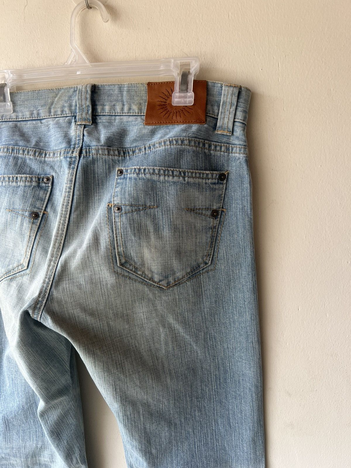 5351 POUR LES HOMMES Epoca Uomo Japan Distressed Dirty Mud Denim Bootcut Jeans Size US 32 / EU 48 - 20 Thumbnail