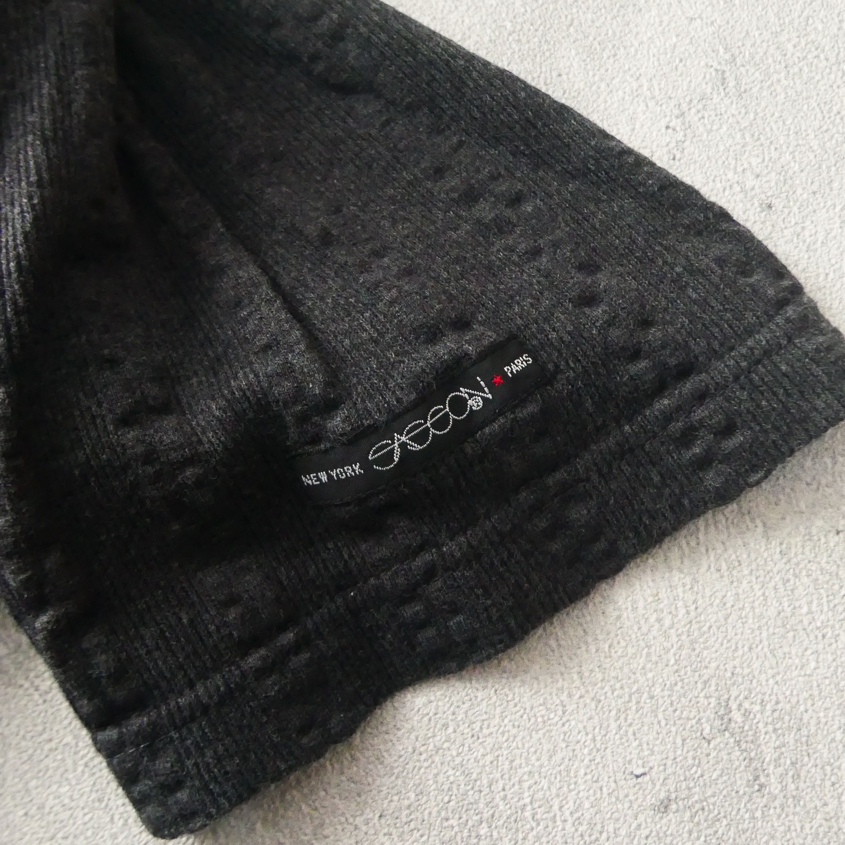 Japanese Brand Saggon Henley Striped Double Layer Black Tshirt Size US M / EU 48-50 / 2 - 7 Thumbnail