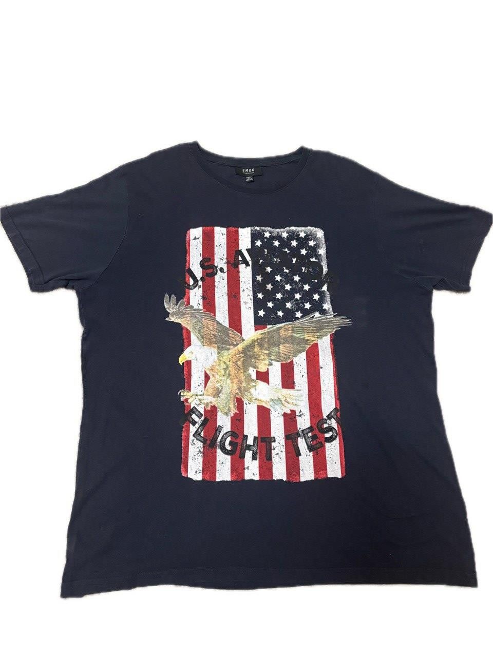 Vintage SMOG Men’s T-Shirt XL USA Flag Eagle Graphic Tee Size US XL / EU 56 / 4 - 4 Thumbnail