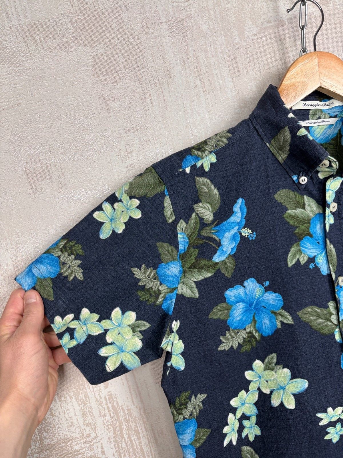 Other Berangere Claire Floral Short Sleeve Shirt Cotton Linen Size US M / EU 48-50 / 2 - 4 Thumbnail