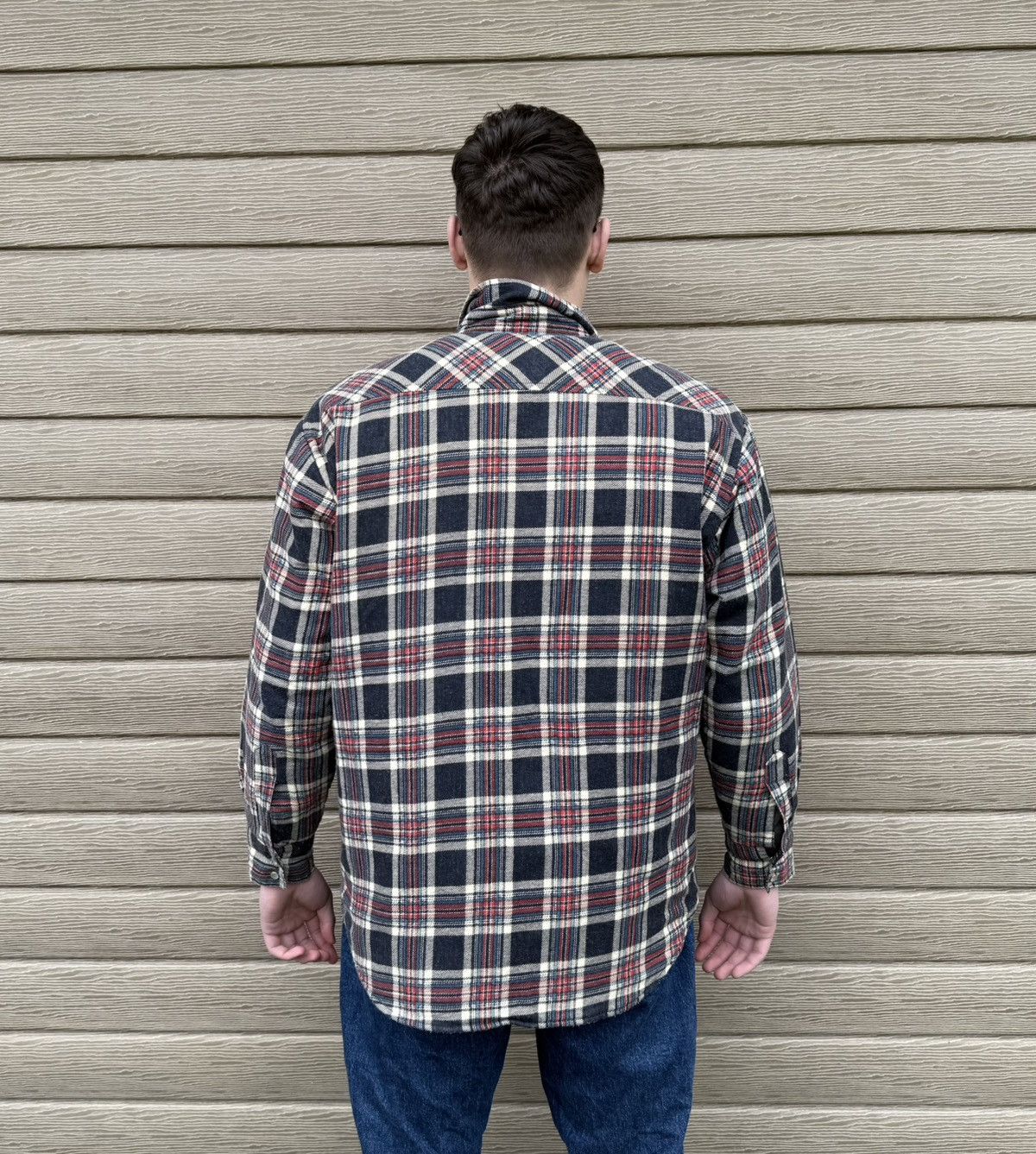 Dickies Vintage Dickies Flannel Shirt Jacket Quilted Lined Mens L Size US L / EU 52-54 / 3 - 9 Thumbnail
