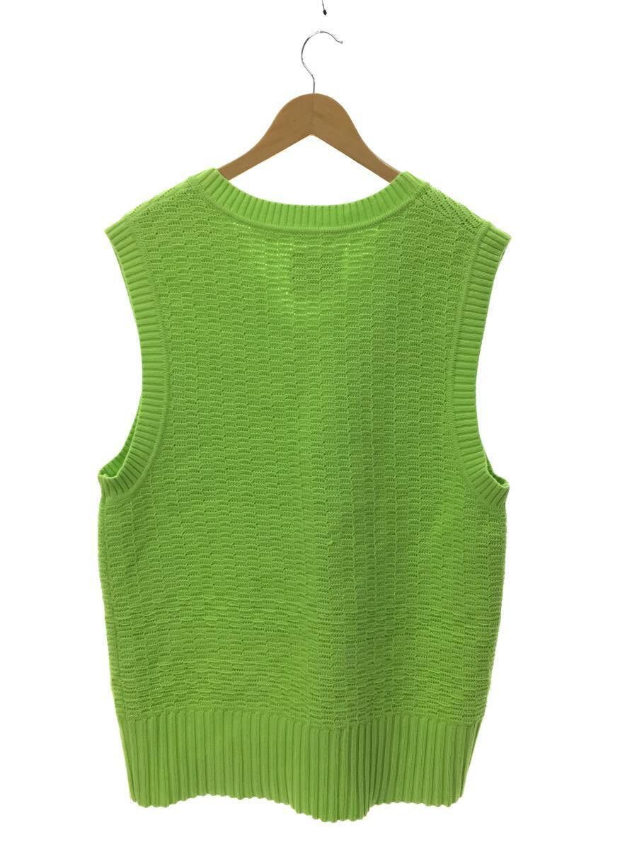 Aime Leon Dore o1tko10825 Chrochet Knit Vest in Neon Green Size US M / EU 48-50 / 2 - 2 Thumbnail
