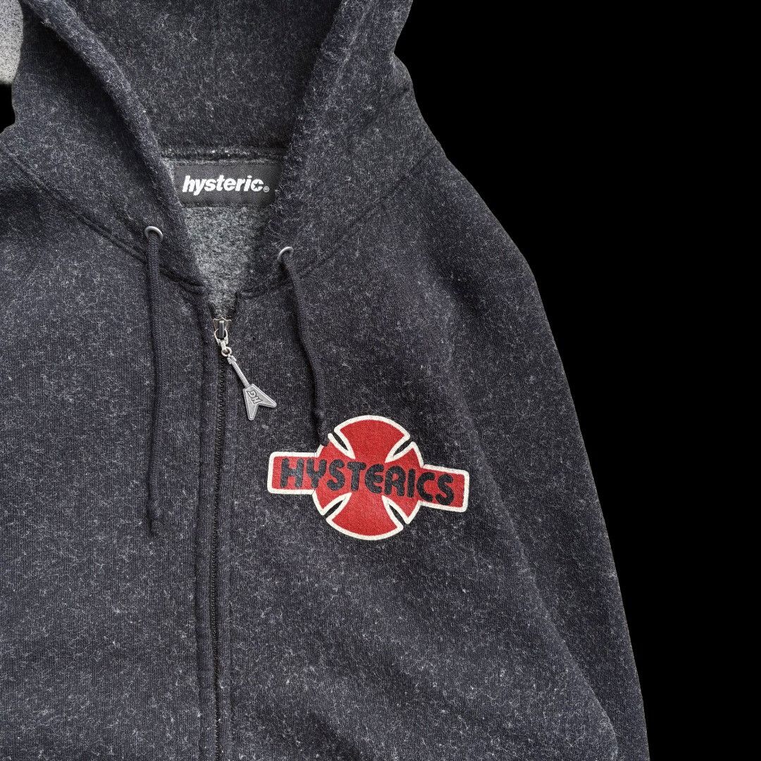Hysteric Glamour HYSTERIC GLAMOUR | Black Wool Hoodie Y2K Size US M / EU 48-50 / 2 - 2 Thumbnail