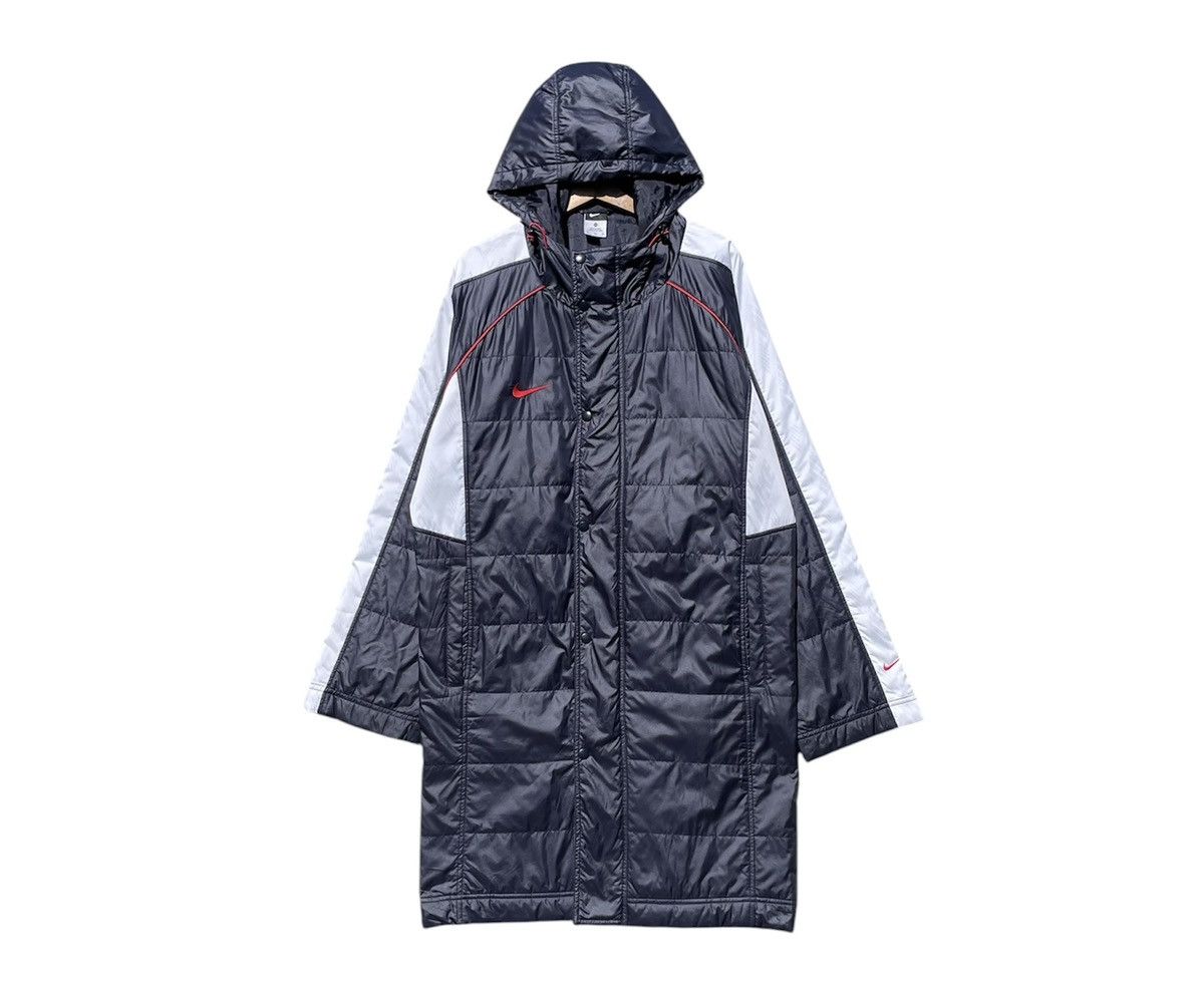 Nike 🔥Accept Binding Offer🔥 Vintage Nike Swooth Long Coat Jacket Size US XL / EU 56 / 4 - 1 Thumbnail