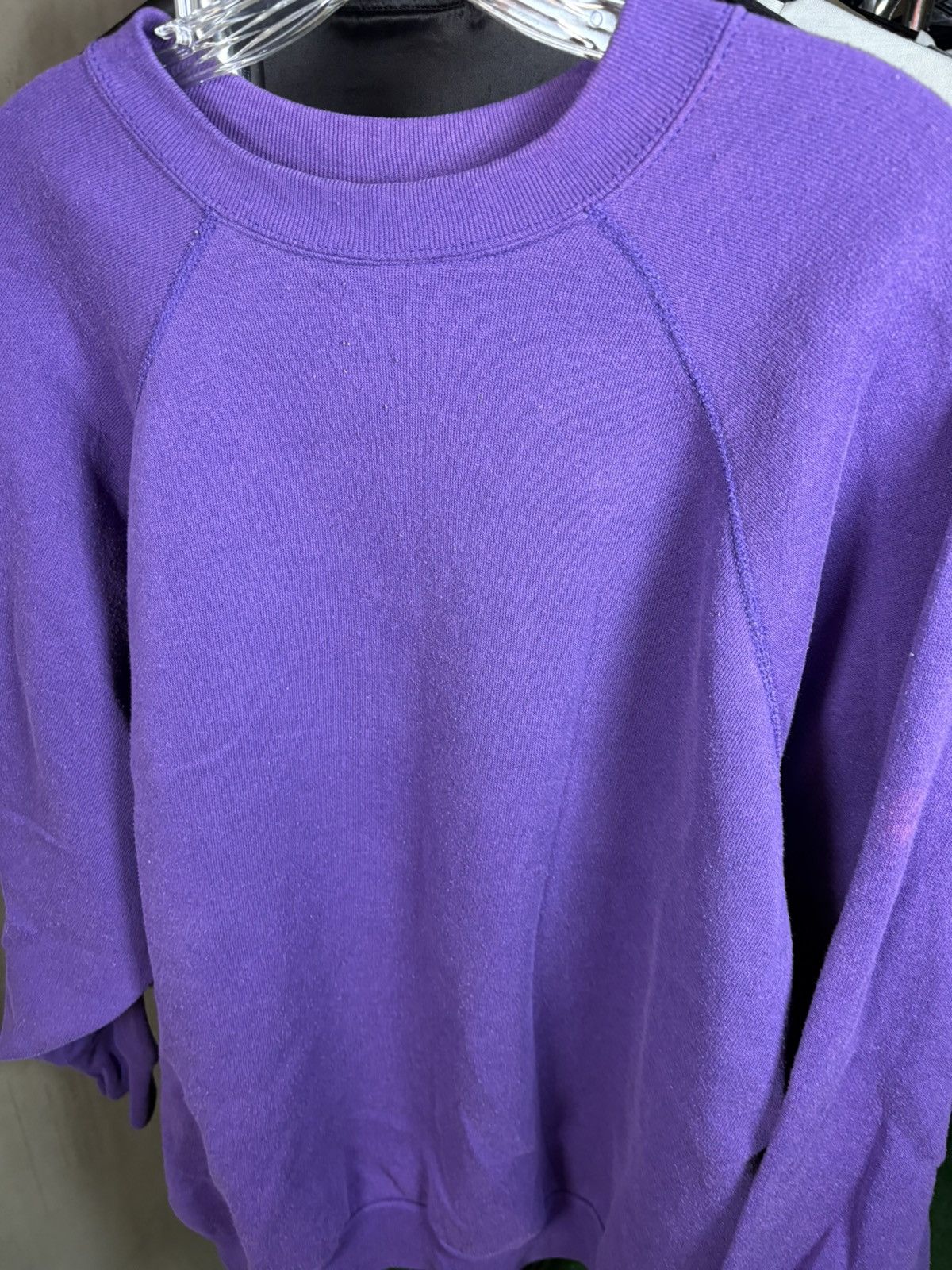 Fruit Of The Loom × Vintage 1990s Purple Crewneck Sweatshirt Size US L / EU 52-54 / 3 - 2 Thumbnail