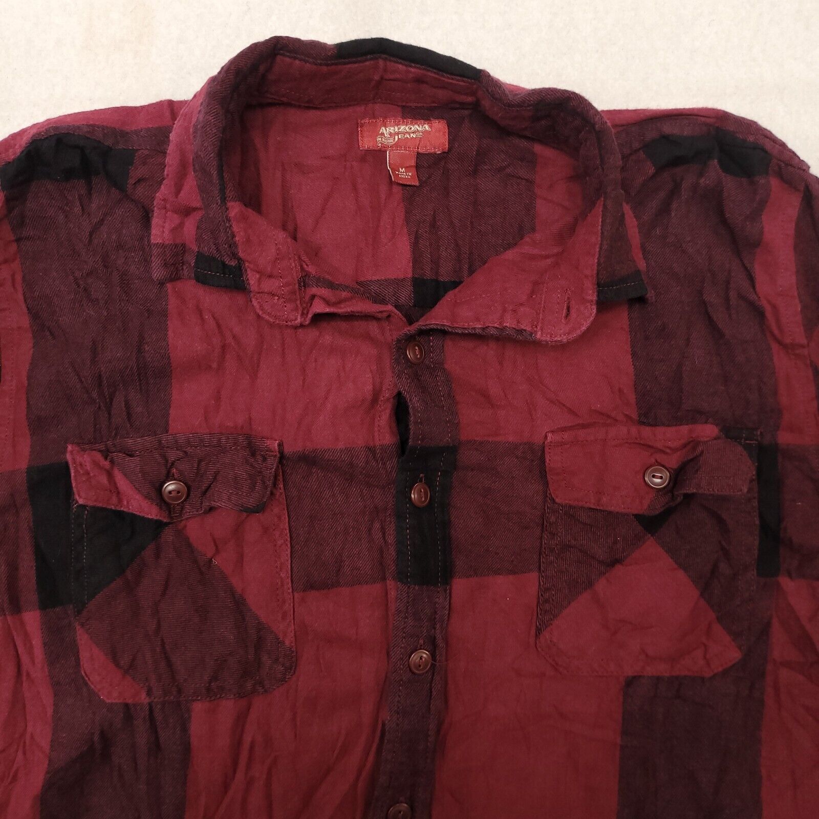 Arizona Jean Co. Arizona Jean Co Buffalo Check Flannel Shirt Mens Size M Red Size US M / EU 48-50 / 2 - 1 Thumbnail