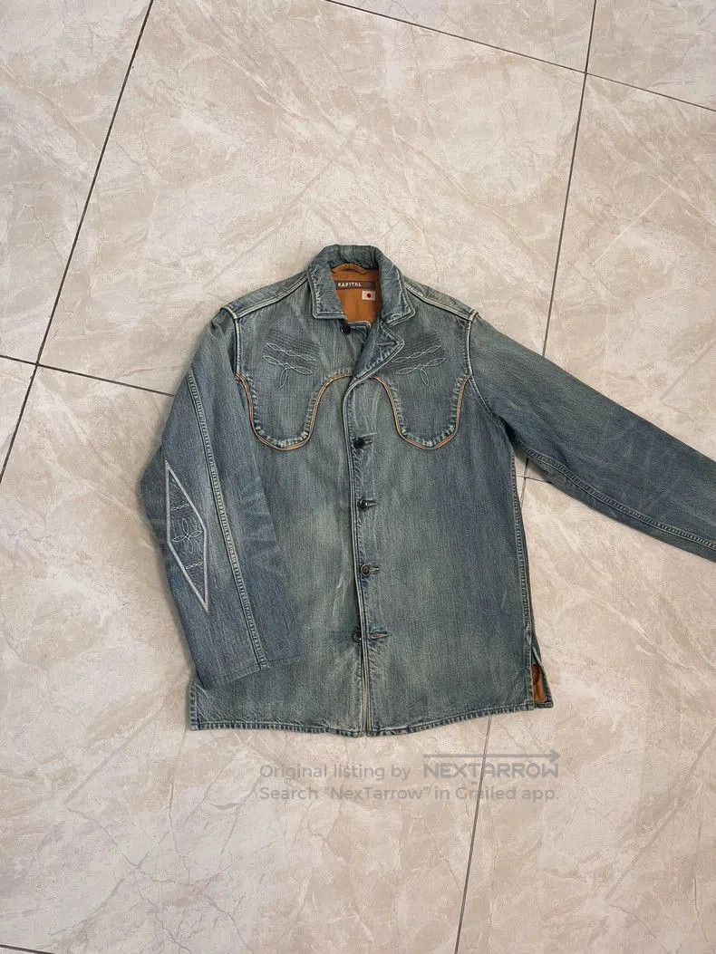 Kapital Denim Jacket with Back Print.