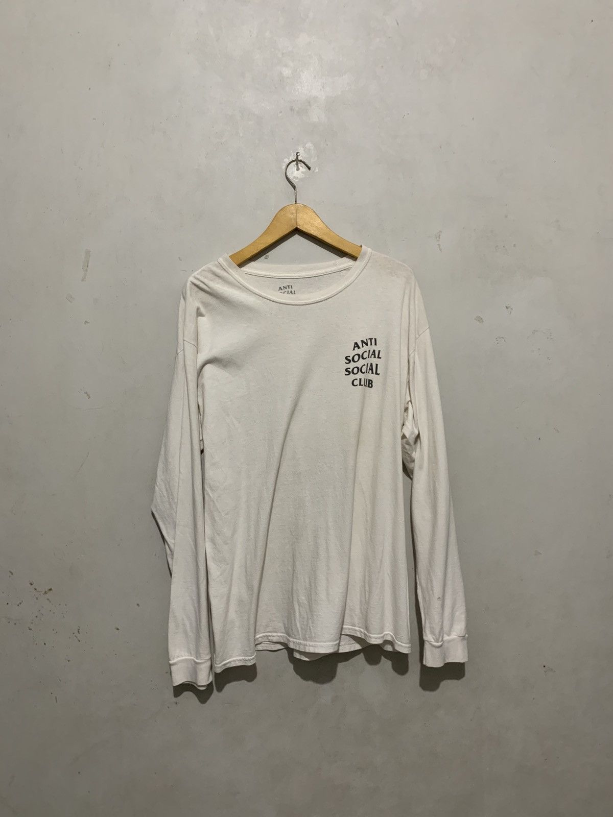 Anti Social Social Club Crewneck Anti Social Social Club White Big Logo Print L Size US L / EU 52-54 / 3 - 2 Thumbnail