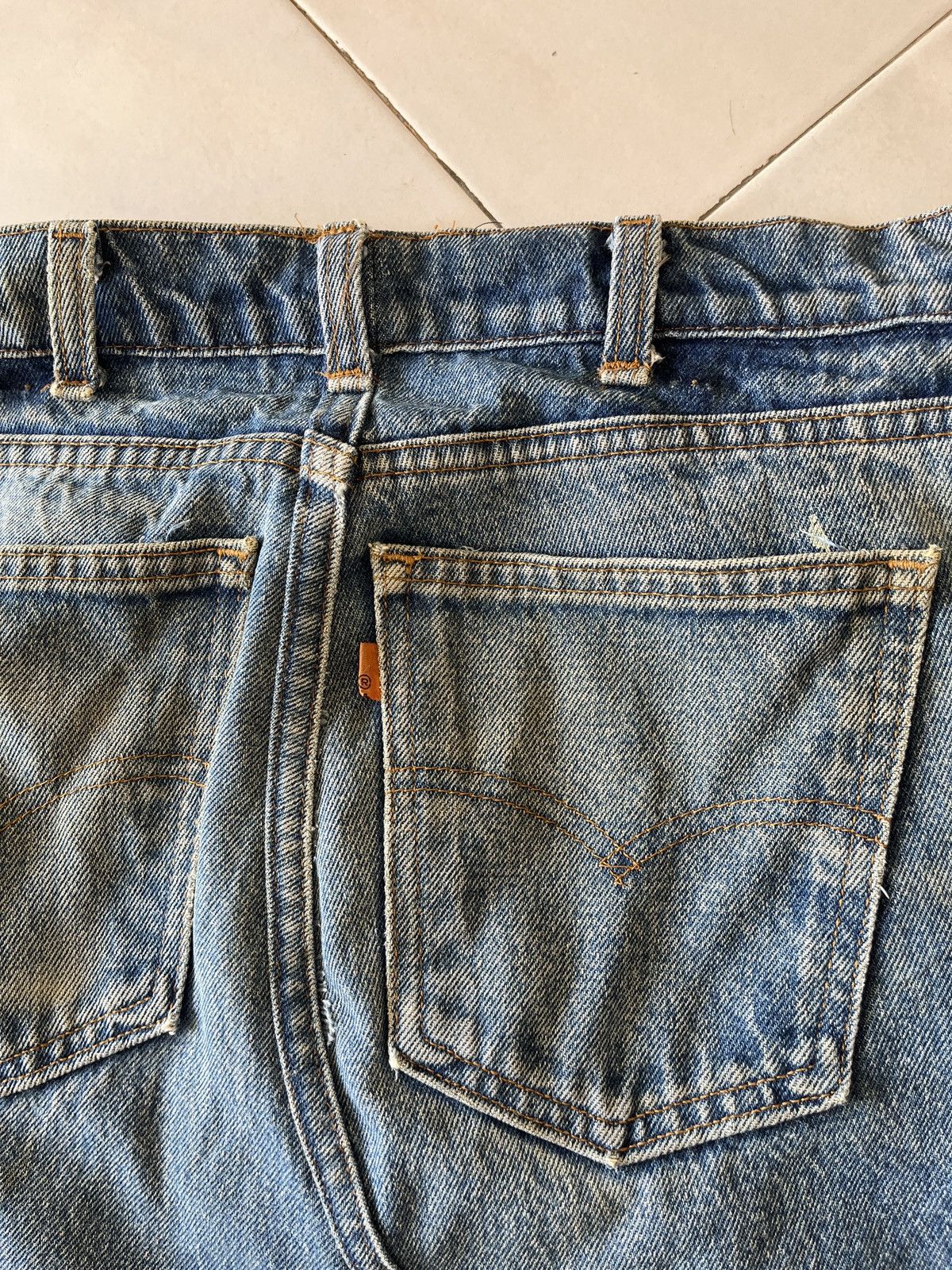 Levi's Reconstructed Vintage 80’s Levis Orange Tab Skirt Size 28" / US 6 / IT 42 - 14 Thumbnail