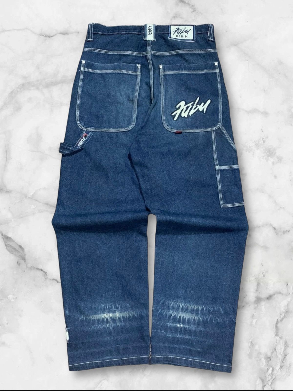 Vintage FUBU hip hop style baggy carpenter jeans, image size:1200x1600