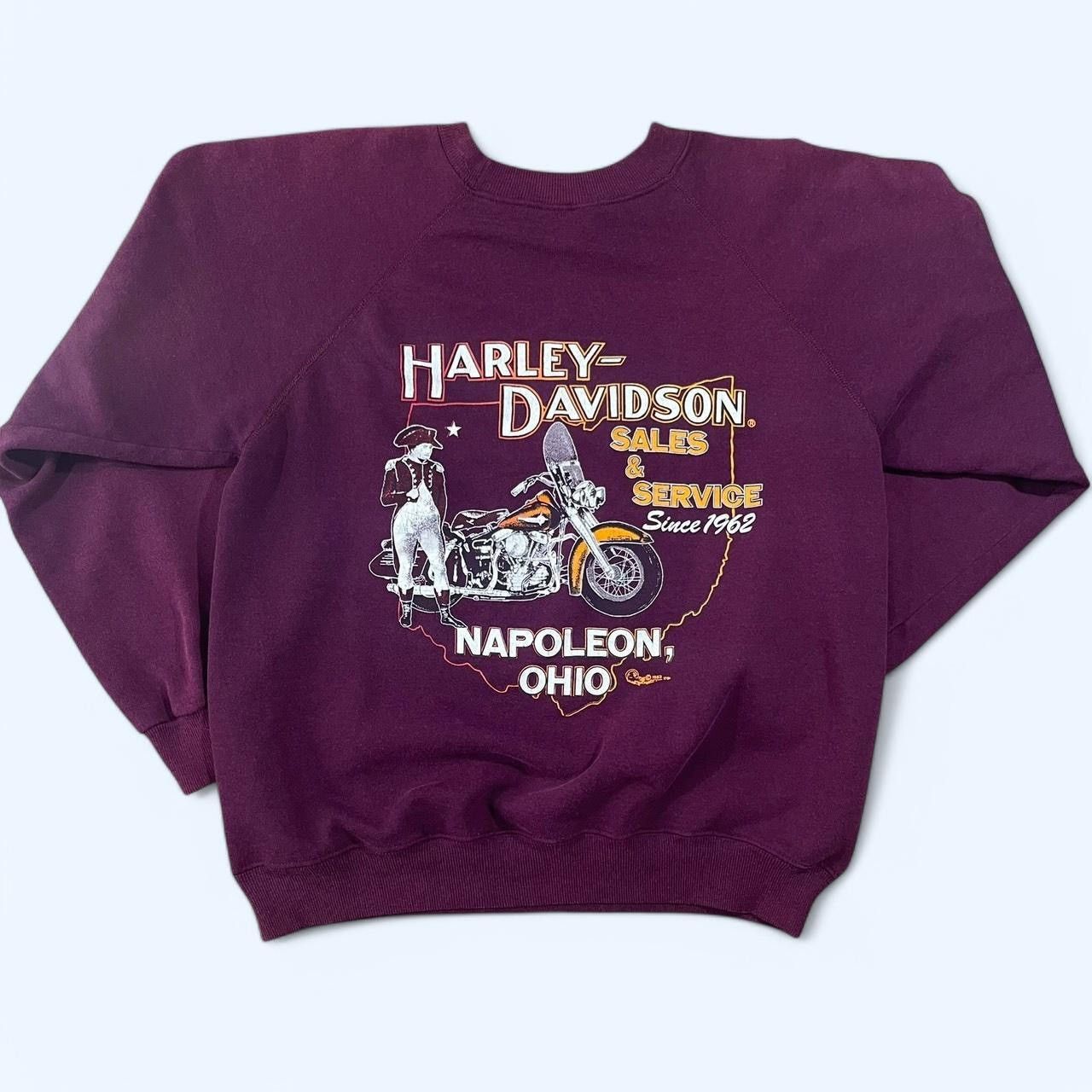 Hanes × Harley Davidson × Vintage Vintage 1988 Harley Davidson Passion Sweatshirt Size US M / EU 48-50 / 2 - 2 Thumbnail