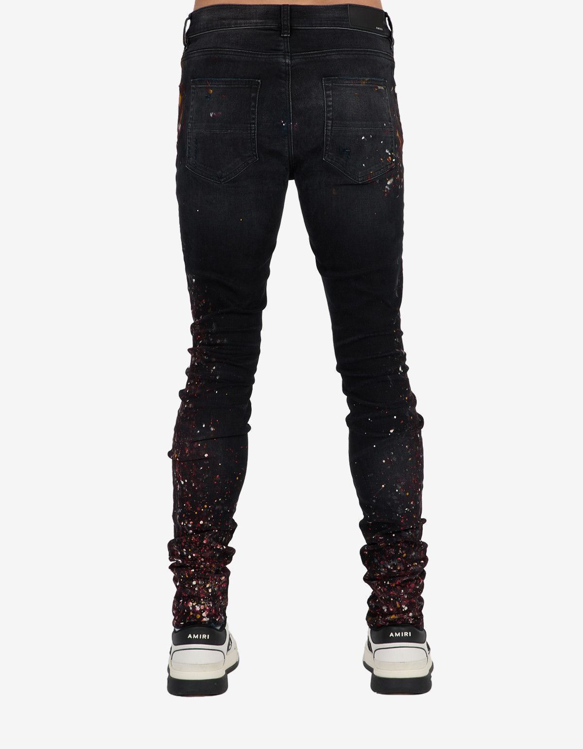 Amiri Amiri Paint Splatter Aged Black Jeans Size US 34 / EU 50 - 2 Thumbnail