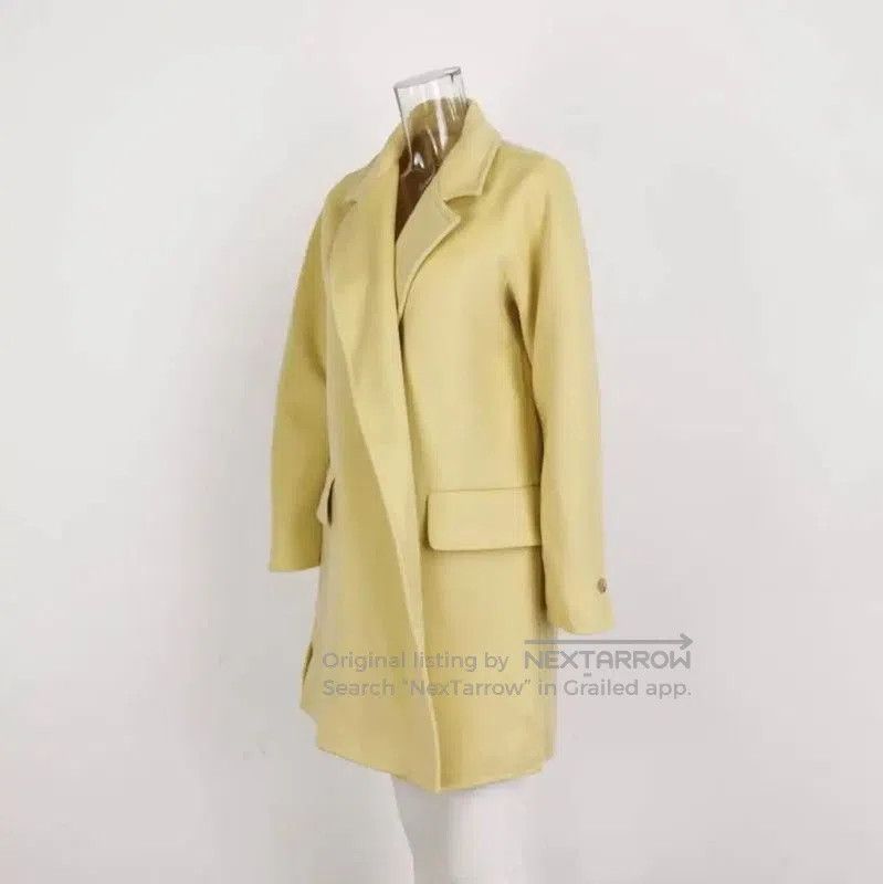 Max Mara MaxMara Yellow Cashmere Blend Coat . Size L / US 10 / IT 46 - 2 Thumbnail