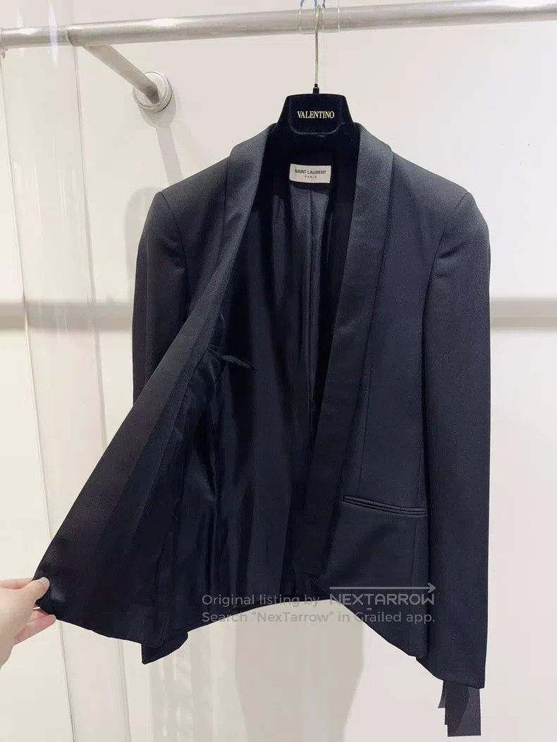 Saint Laurent Paris Saint Laurent Paris Shawl Collar Wool Coat Size US S / EU 44-46 / 1 - 2 Thumbnail