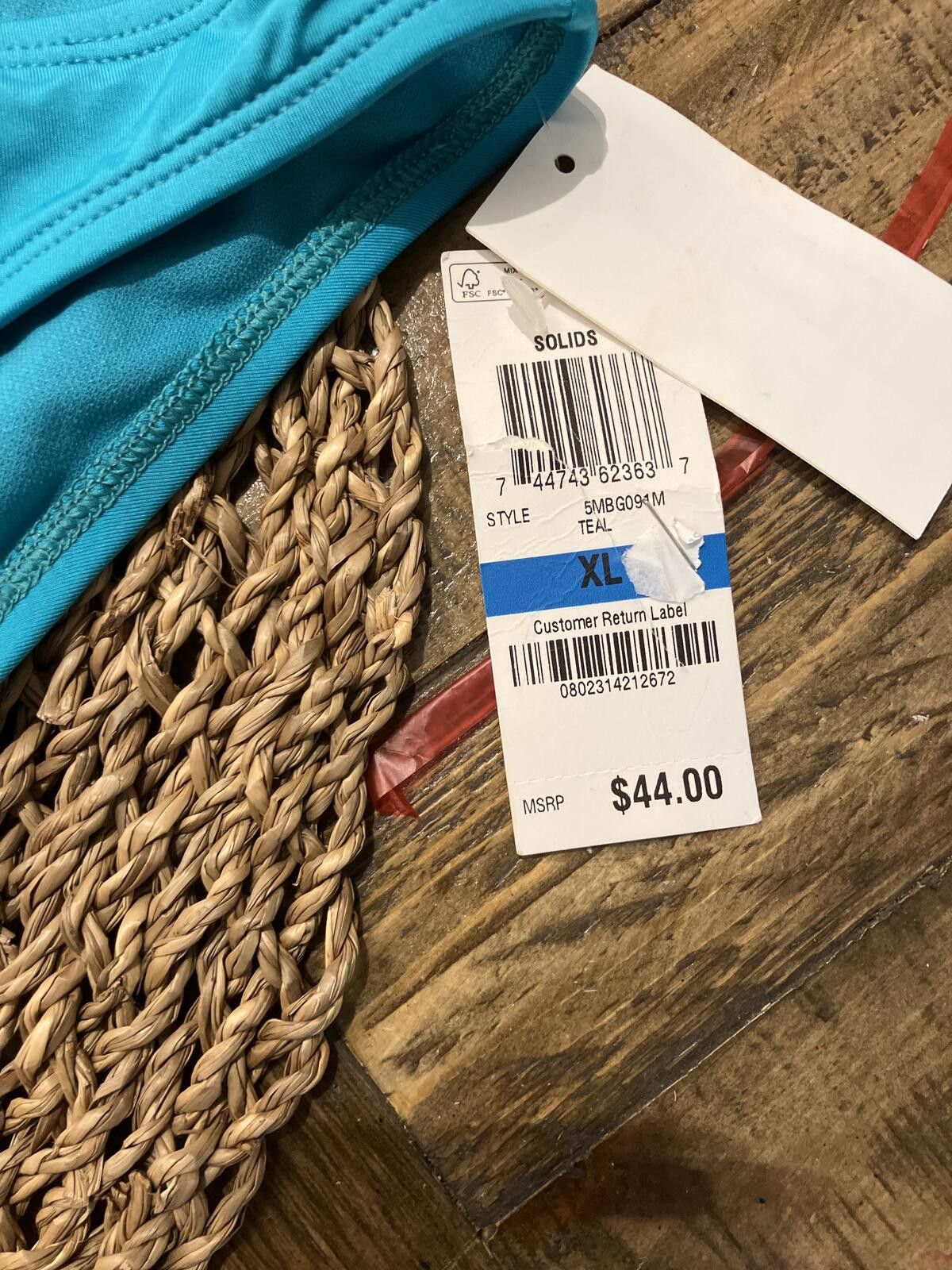 Bar III NWT Bar III Teal Bikini Bottoms XL Size ONE SIZE - 2 Thumbnail