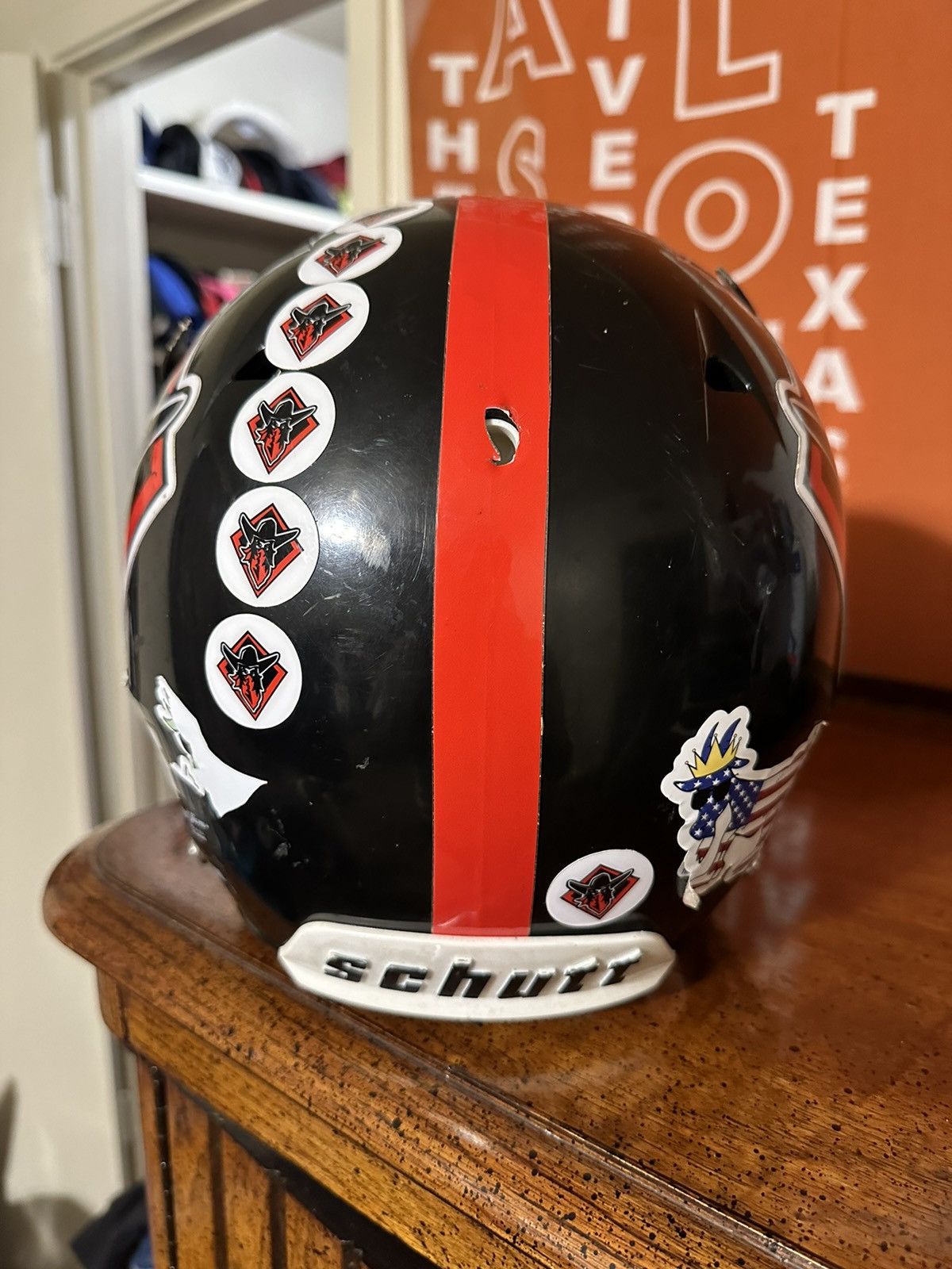 NCAA × NFL × Vintage Vintage Schutt outlaws “yellow & red” helmet 00s size medium Size ONE SIZE - 5 Thumbnail