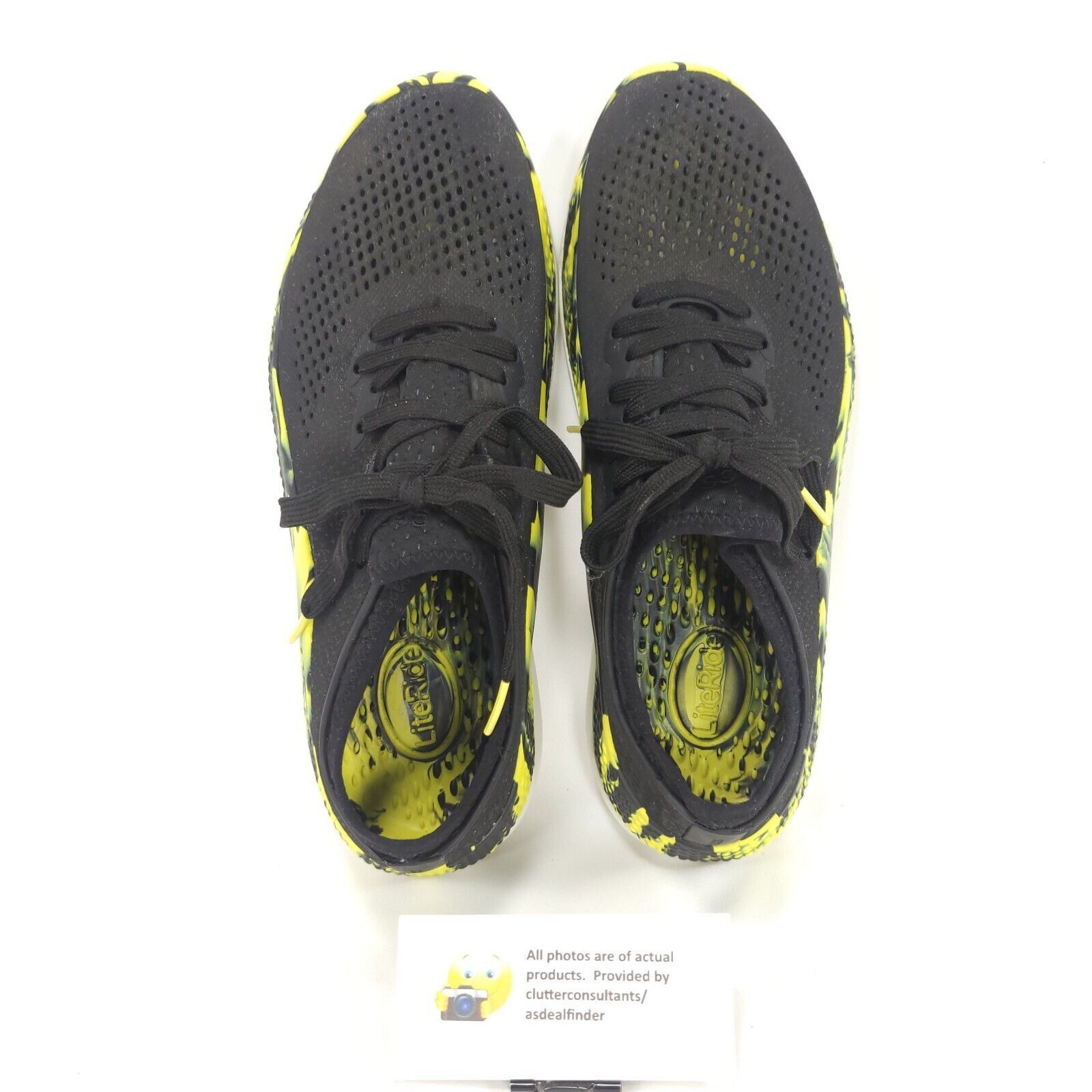 Crocs Crocs LiteRide 360 Marble Pacer Shoe Men Size 8 207633 Black Size US 8 / EU 41 - 6 Thumbnail