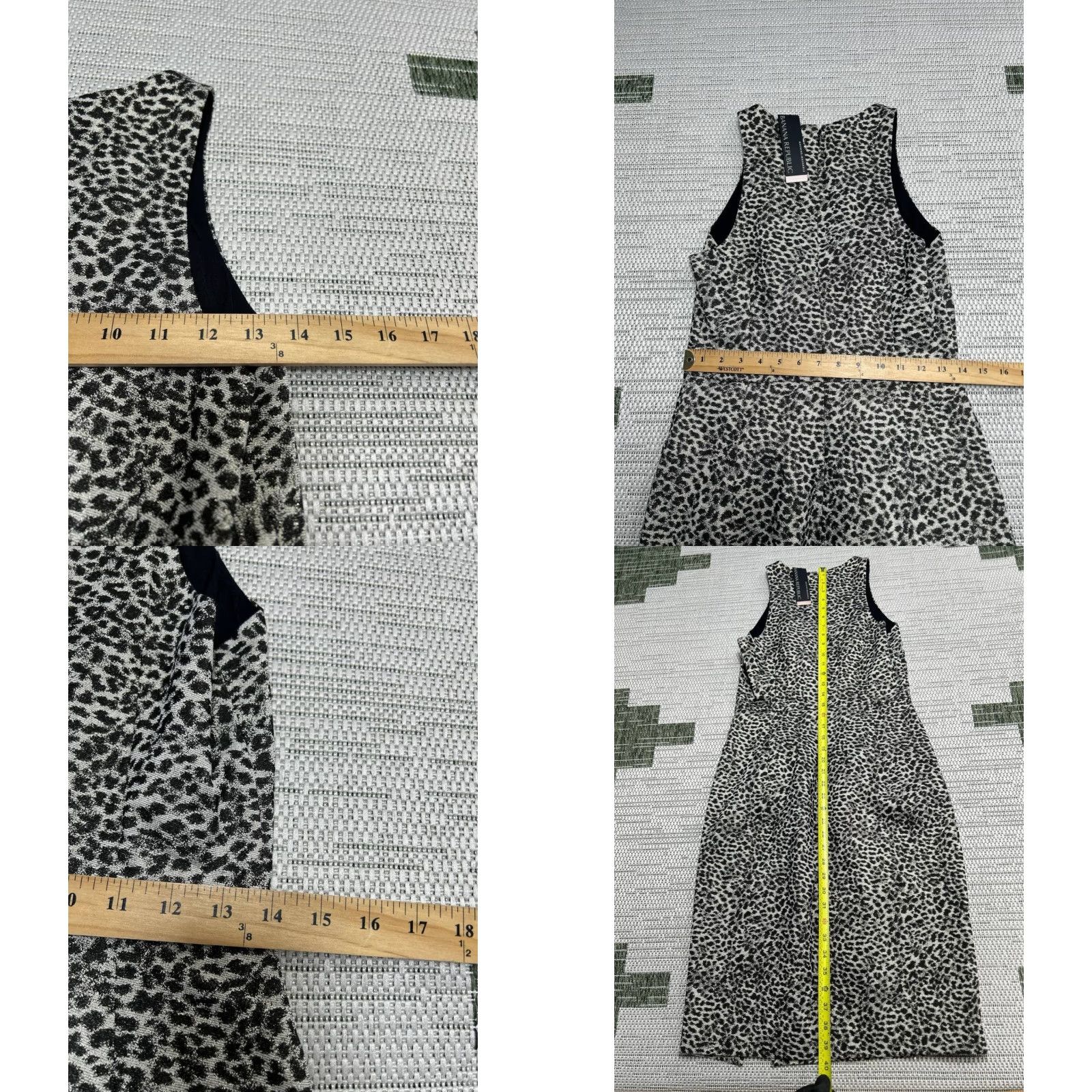 Banana Republic Banana Republic Sheath Dress Womens 10 Black Leopard Lined Sparkle Metallic New Size L / US 10 / IT 46 - 8 Thumbnail