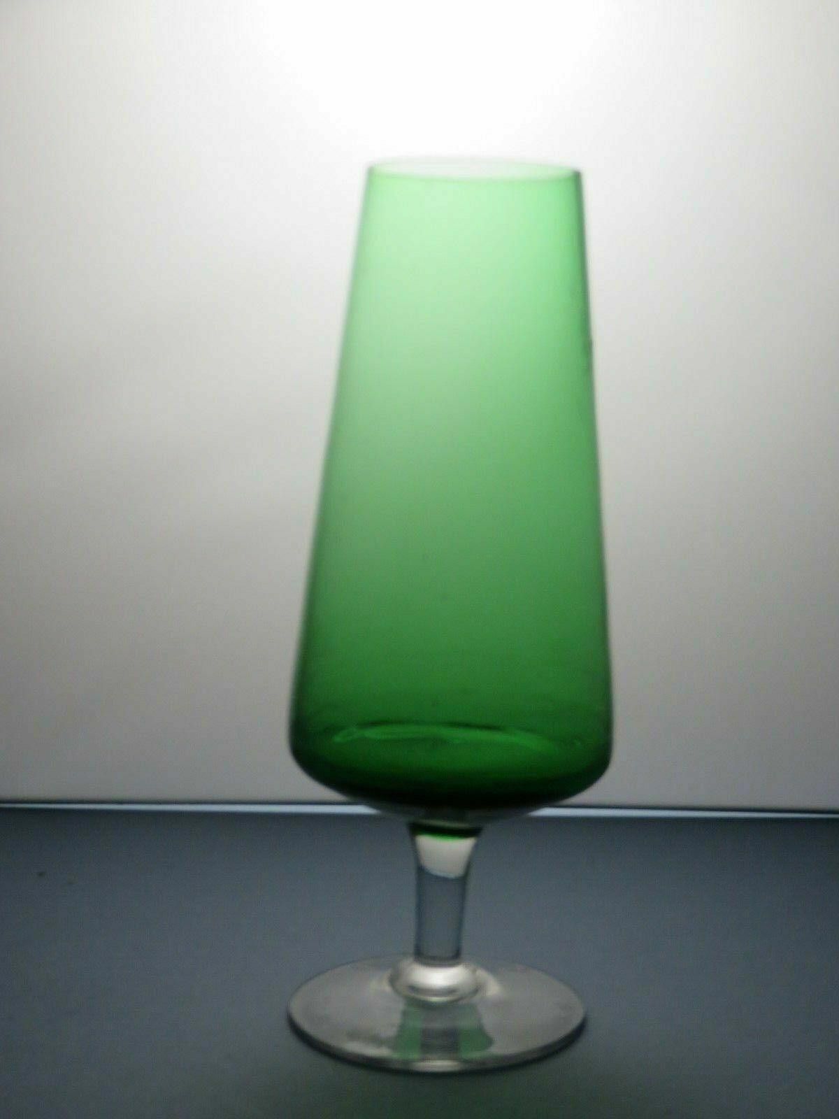 Other Poschinger Vintage Large Green Glass Wine Glass 10 1/2" Size ONE SIZE - 2 Thumbnail