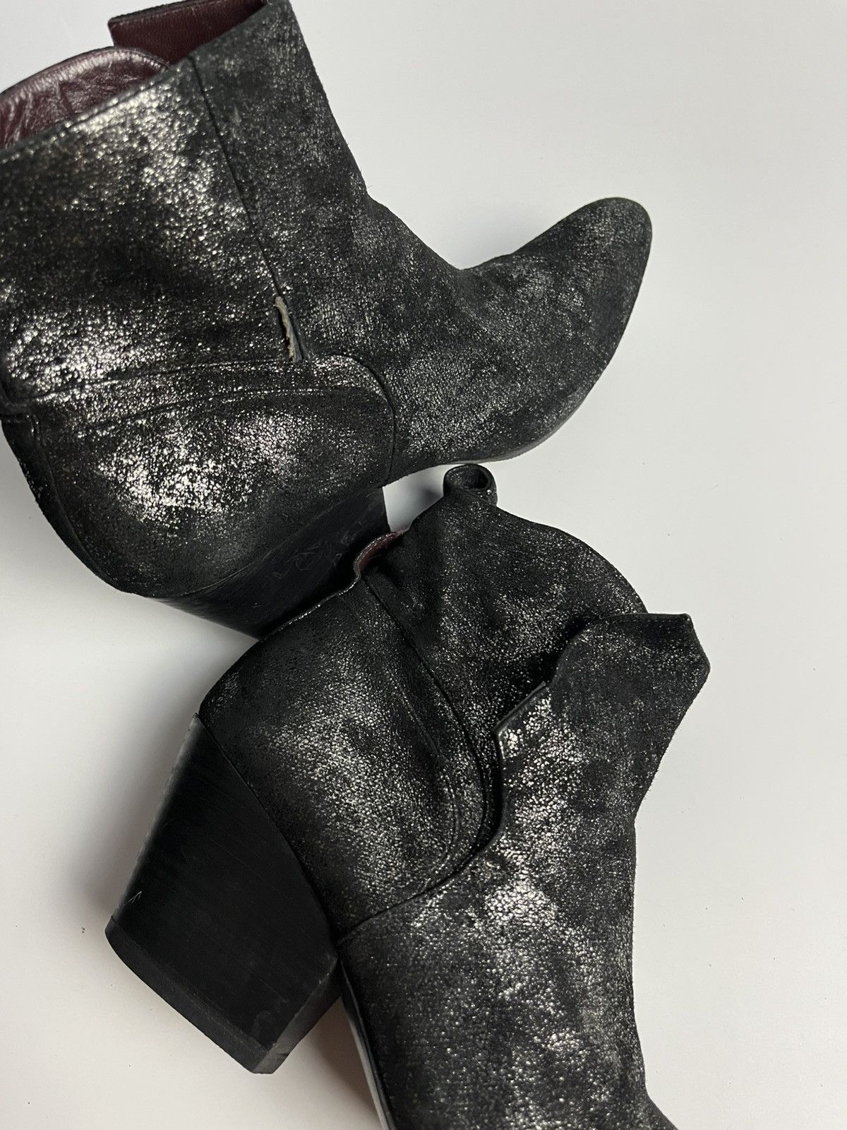 Vivienne Westwood Vivienne Westwood Black Glitter Pointed Toe Ankle Boots Size US 6 / IT 36 - 14 Thumbnail