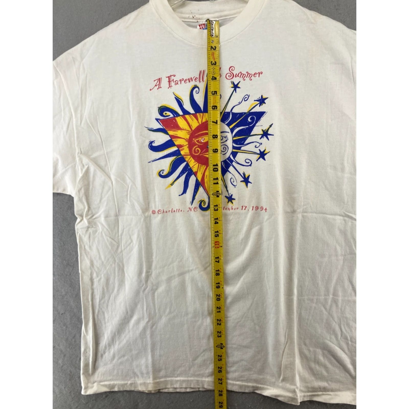 Vintage VINTAGE Hanes Beefy T Shirt XL White Moon USA Made Sun Celestial Men Graphic Print Cotton T-Shirt Mens XL White Moon USA Made Size US XL / EU 56 / 4 - 4 Thumbnail