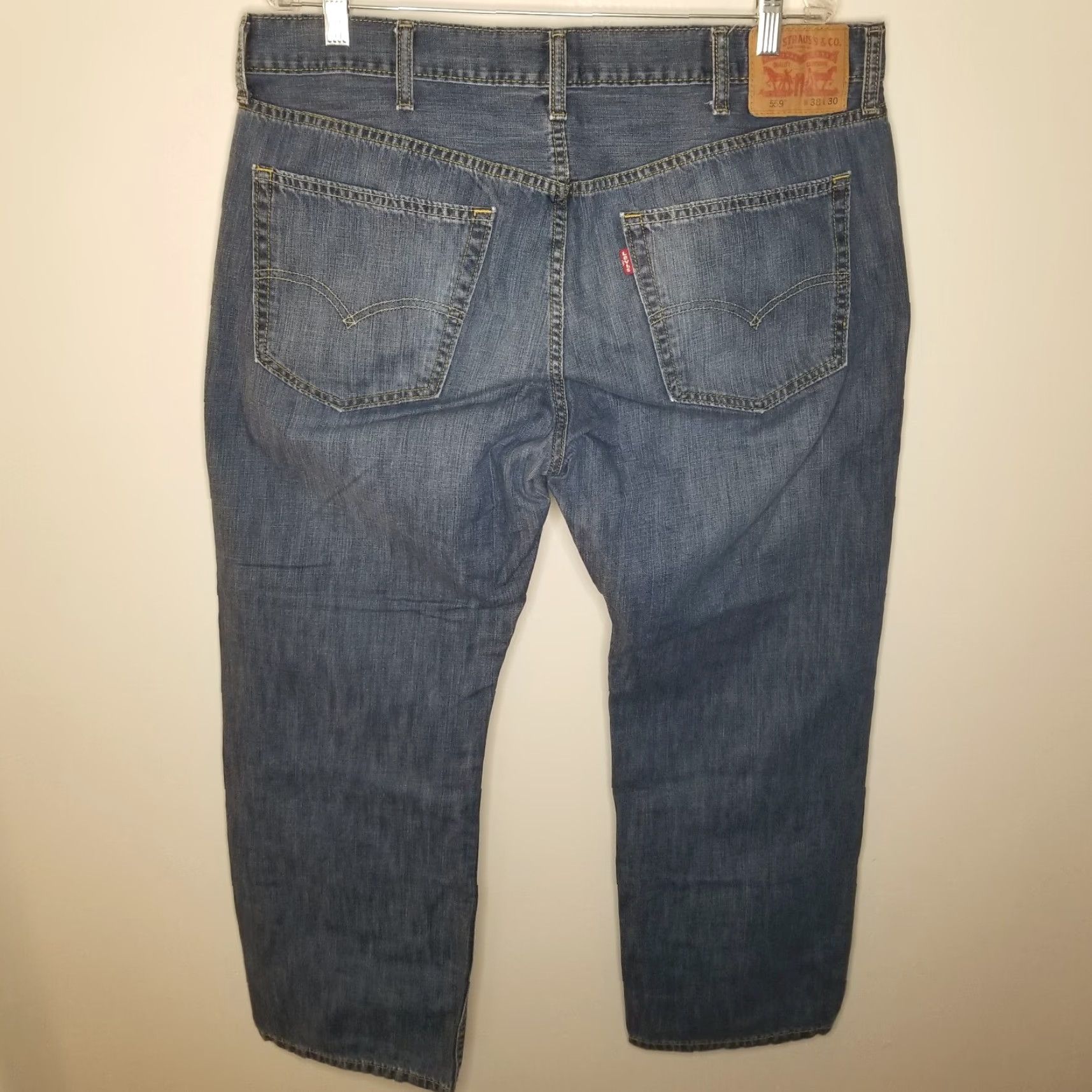Levi's Levi's 559 Jeans Men Straight 38x30 Blue Denim Accessories? (Note: This seems off) Size US 38 / EU 54 - 4 Thumbnail