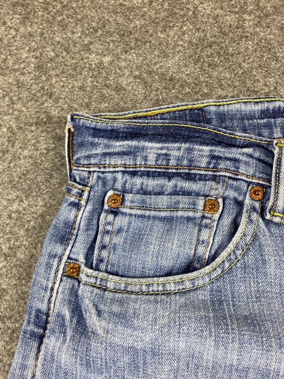 Levi's levis 505 soft distressed denim nice design Size US 34 / EU 50 - 10 Thumbnail