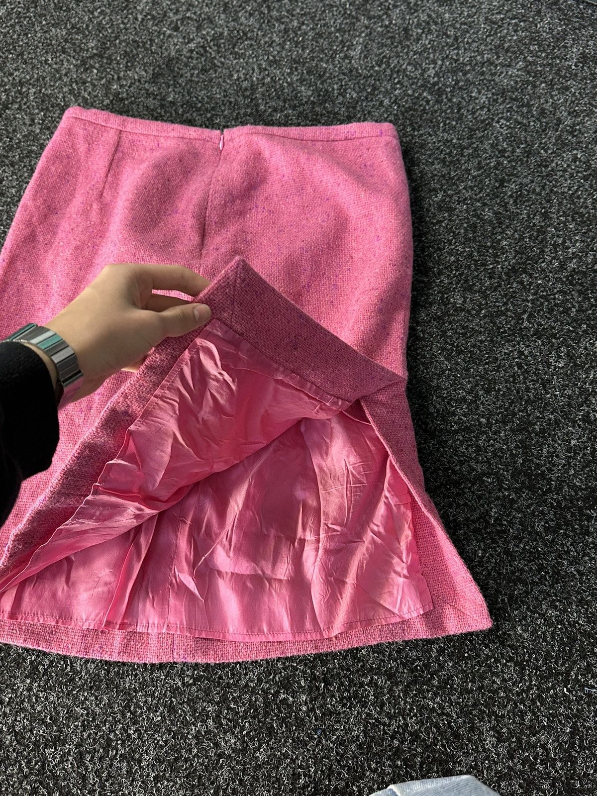 Moschino 🚨MOSCHINO CHEAP AND CHIP RARE VINTAGE PINK SKIRT OLD MONEY Size 34" / US 12 / IT 48 - 9 Thumbnail