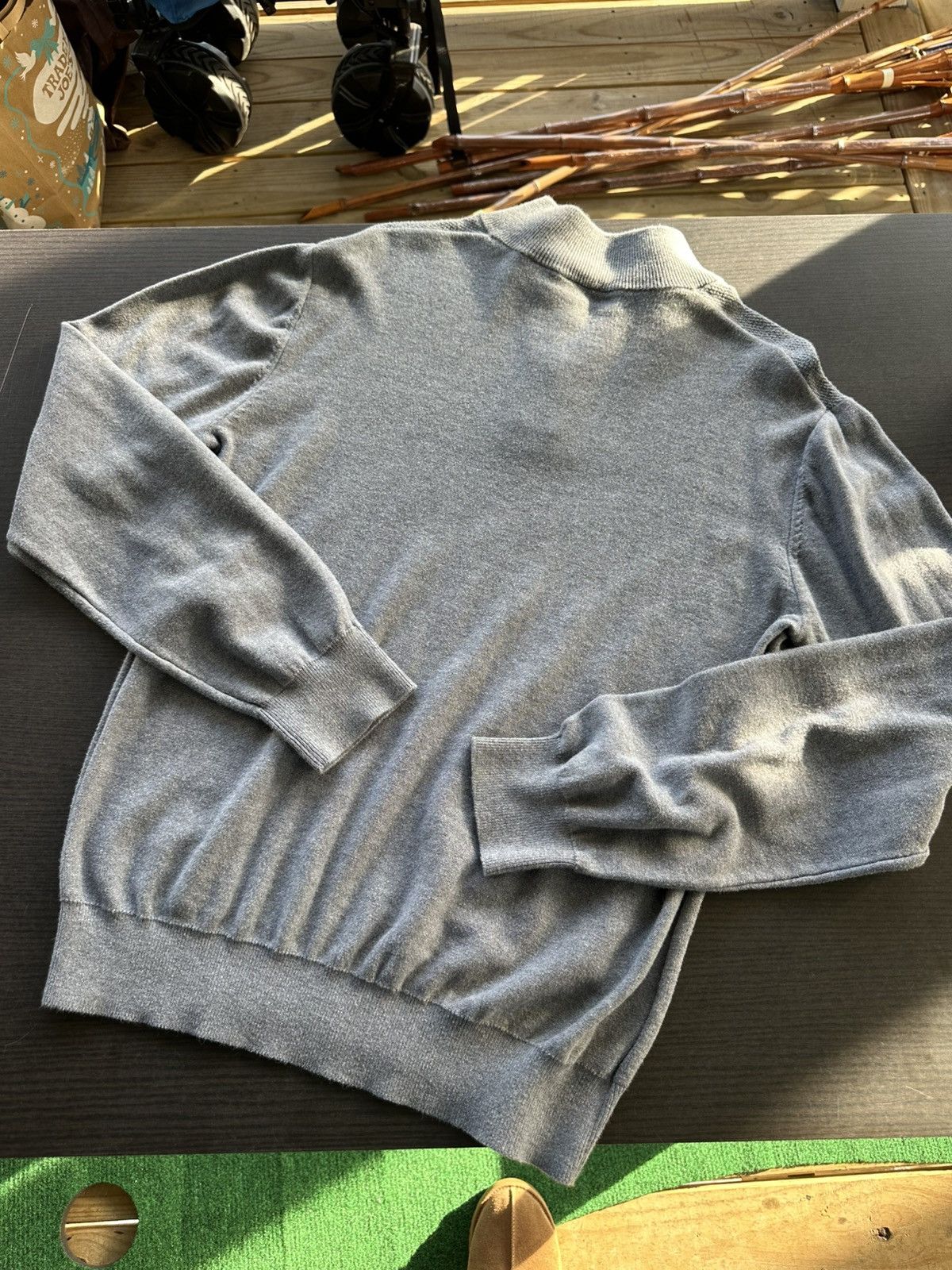 Armani Exchange Armani Exchange Quarter Zip Grey Pullover Sweater Size M Size US M / EU 48-50 / 2 - 4 Thumbnail